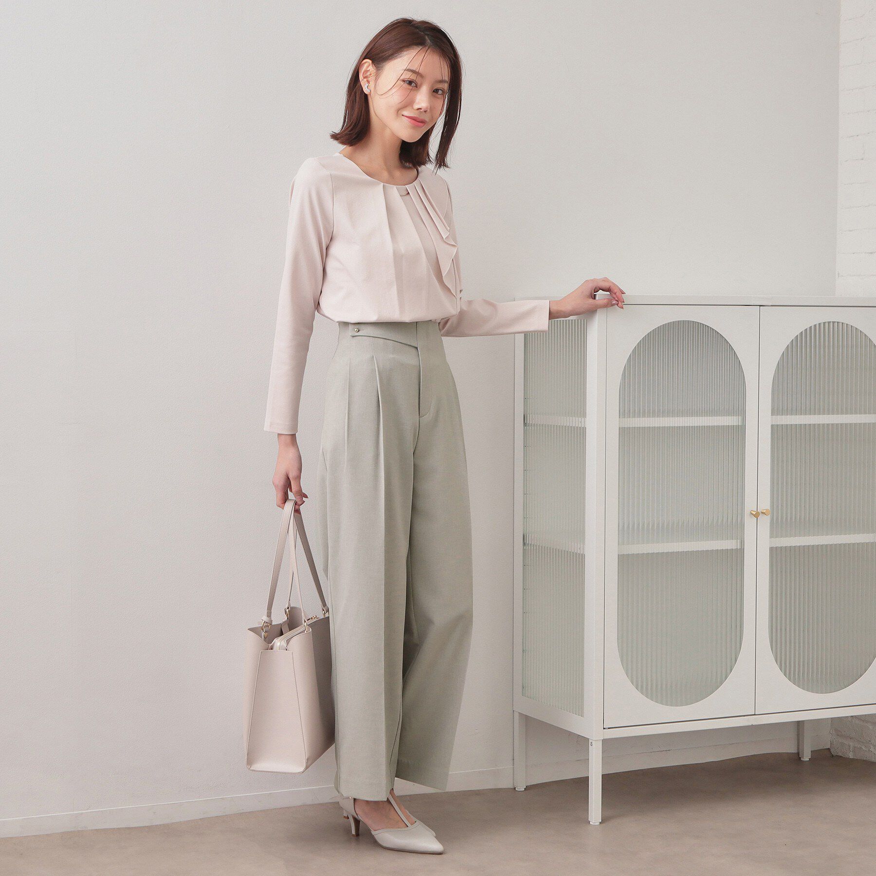 index「ストレッチ2タックワイドパンツ/セットアップ対応可【洗濯機OK/接触冷感/吸水速乾/防シワ】」|その他|