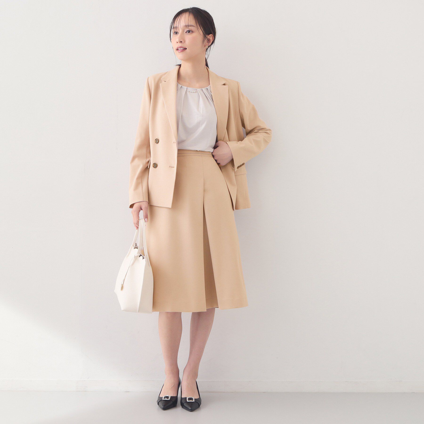 index「アシメタックAラインスカート/セットアップ対応可【洗濯機OK/防シワ】《XS～LL》」|スカート|