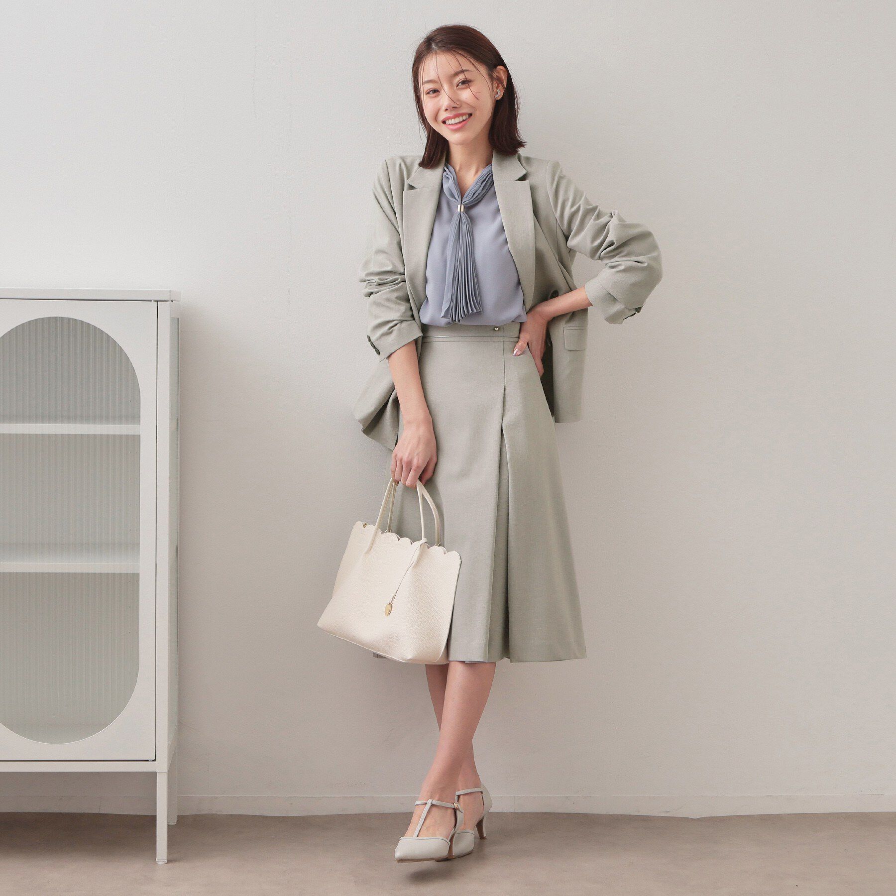 index「アシメタックAラインスカート/セットアップ対応可【洗濯機OK/防シワ】《XS～LL》」|スカート|