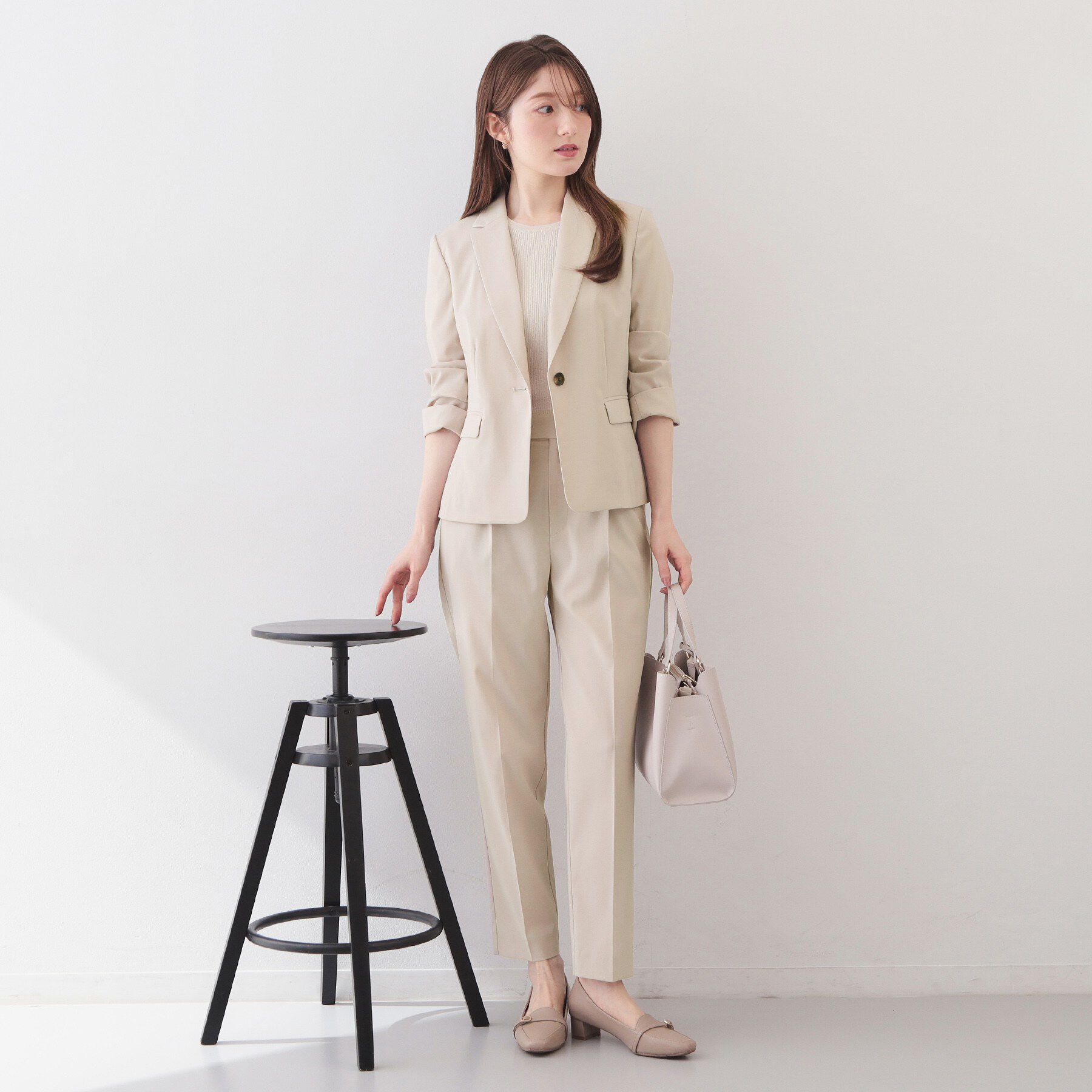 index「ストレッチテーラードジャケット/セットアップ対応可【洗濯機OK/接触冷感/吸水速乾/イージーアイロン」|テーラードジャケット|