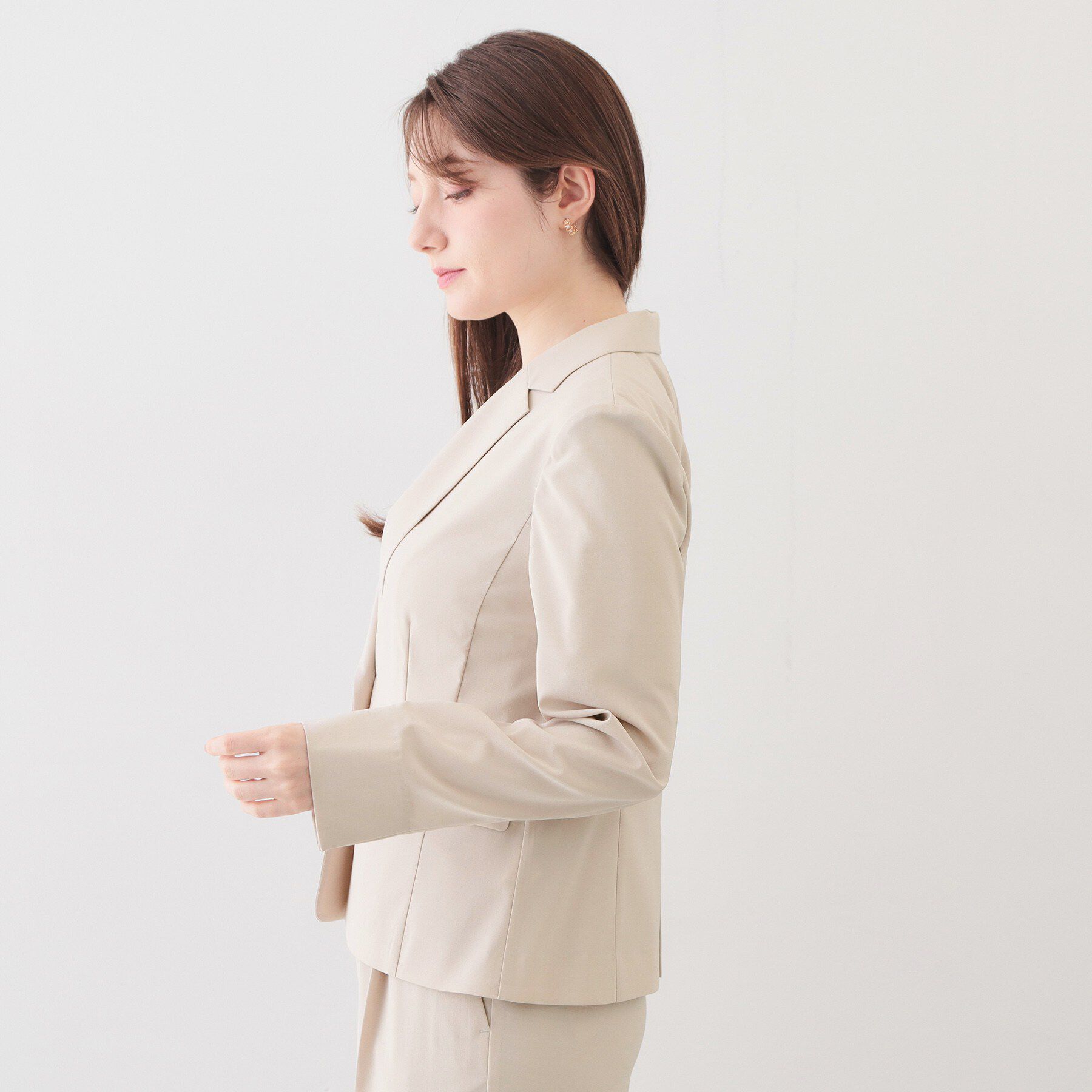 index「ストレッチテーラードジャケット/セットアップ対応可【洗濯機OK/接触冷感/吸水速乾/イージーアイロン」|テーラードジャケット|