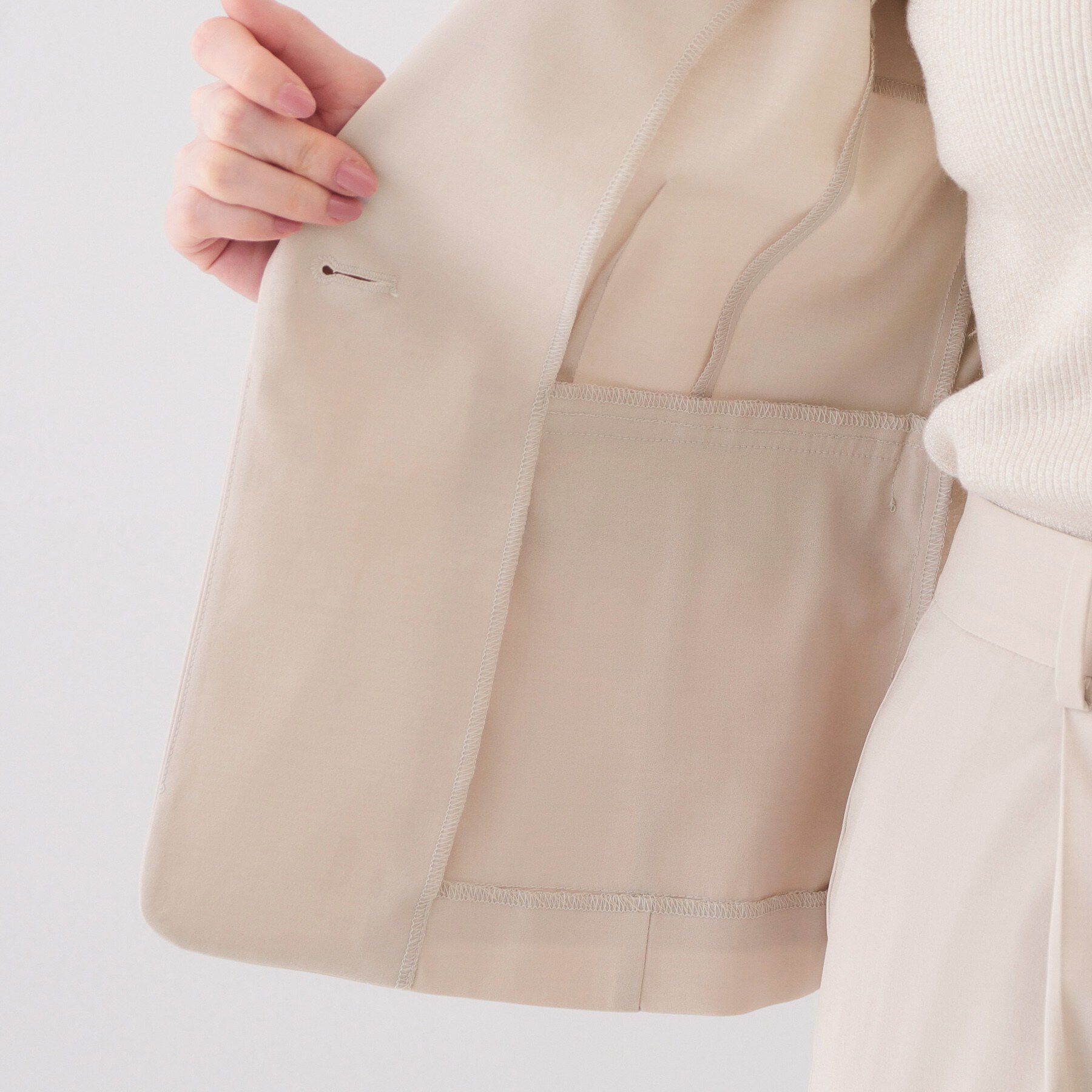 index「ストレッチテーラードジャケット/セットアップ対応可【洗濯機OK/接触冷感/吸水速乾/イージーアイロン」|テーラードジャケット|