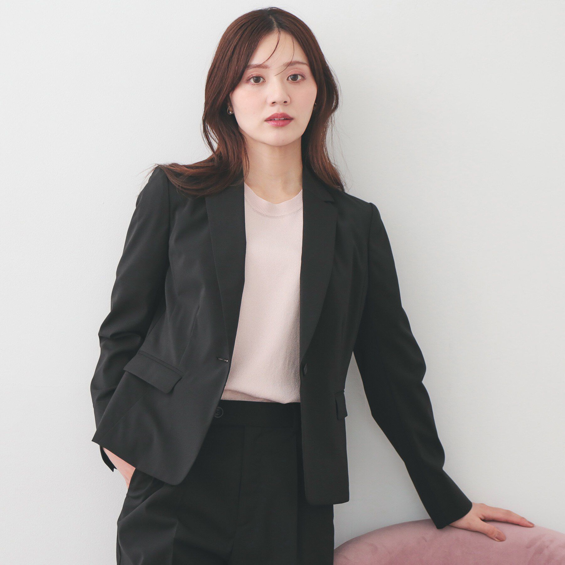 index「ストレッチテーラードジャケット/セットアップ対応可【洗濯機OK/接触冷感/吸水速乾/イージーアイロン」|テーラードジャケット|