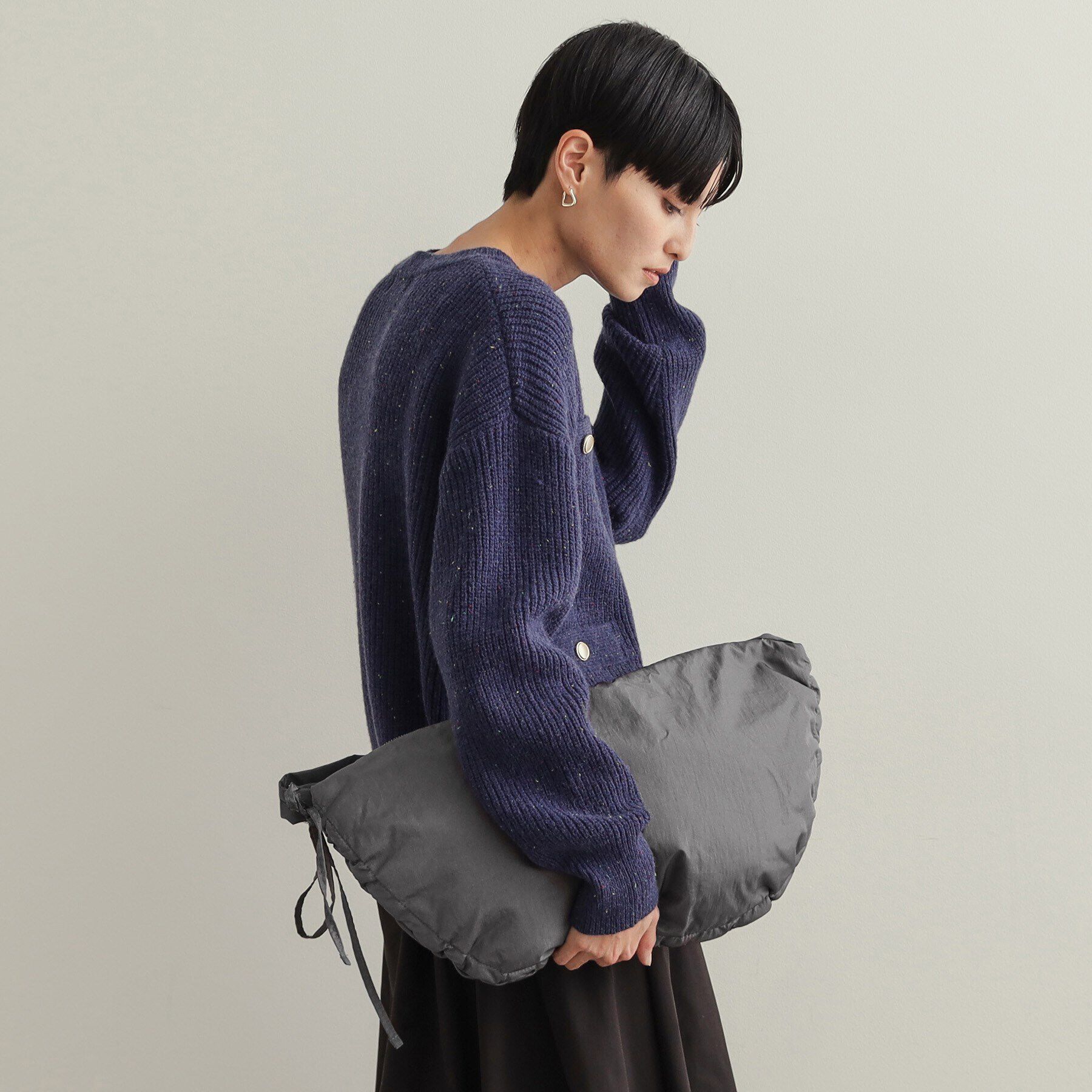 OPAQUE.CLIP「【2WAY/軽量】サイドドロストムーンミドルショルダー」|ショルダー・メッセンジャー|