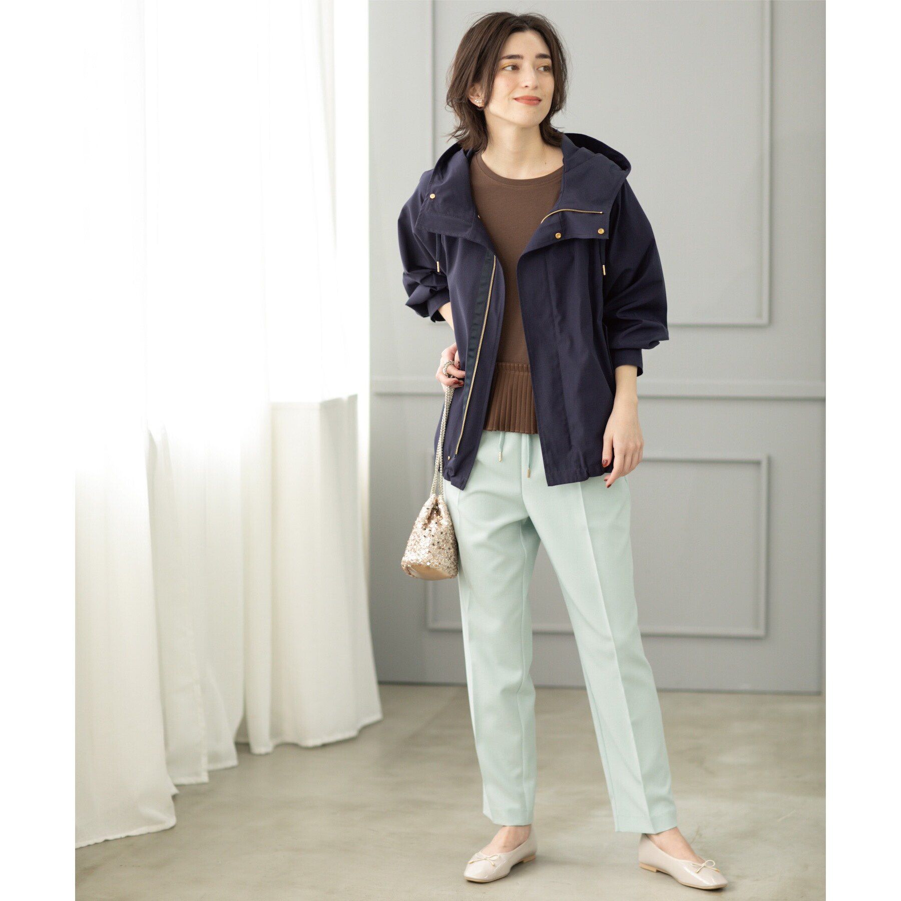 OPAQUE.CLIP「《SS-LLsize》美脚ストレッチイージーテーパードパンツ【洗濯機洗い可/防シワ】」|その他|