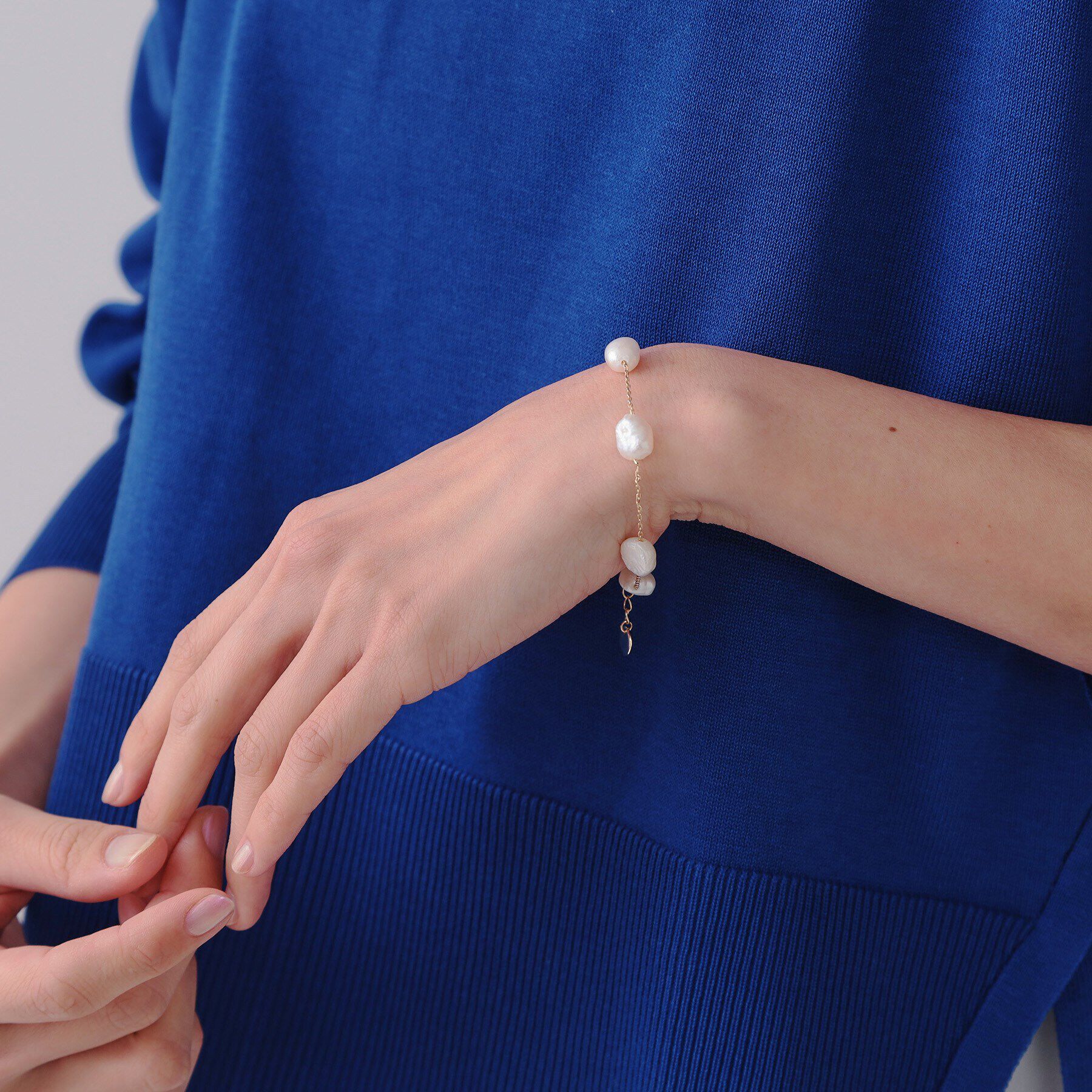 OPAQUE.CLIP「淡水パールブレスレット」|ブレスレット・バングル|