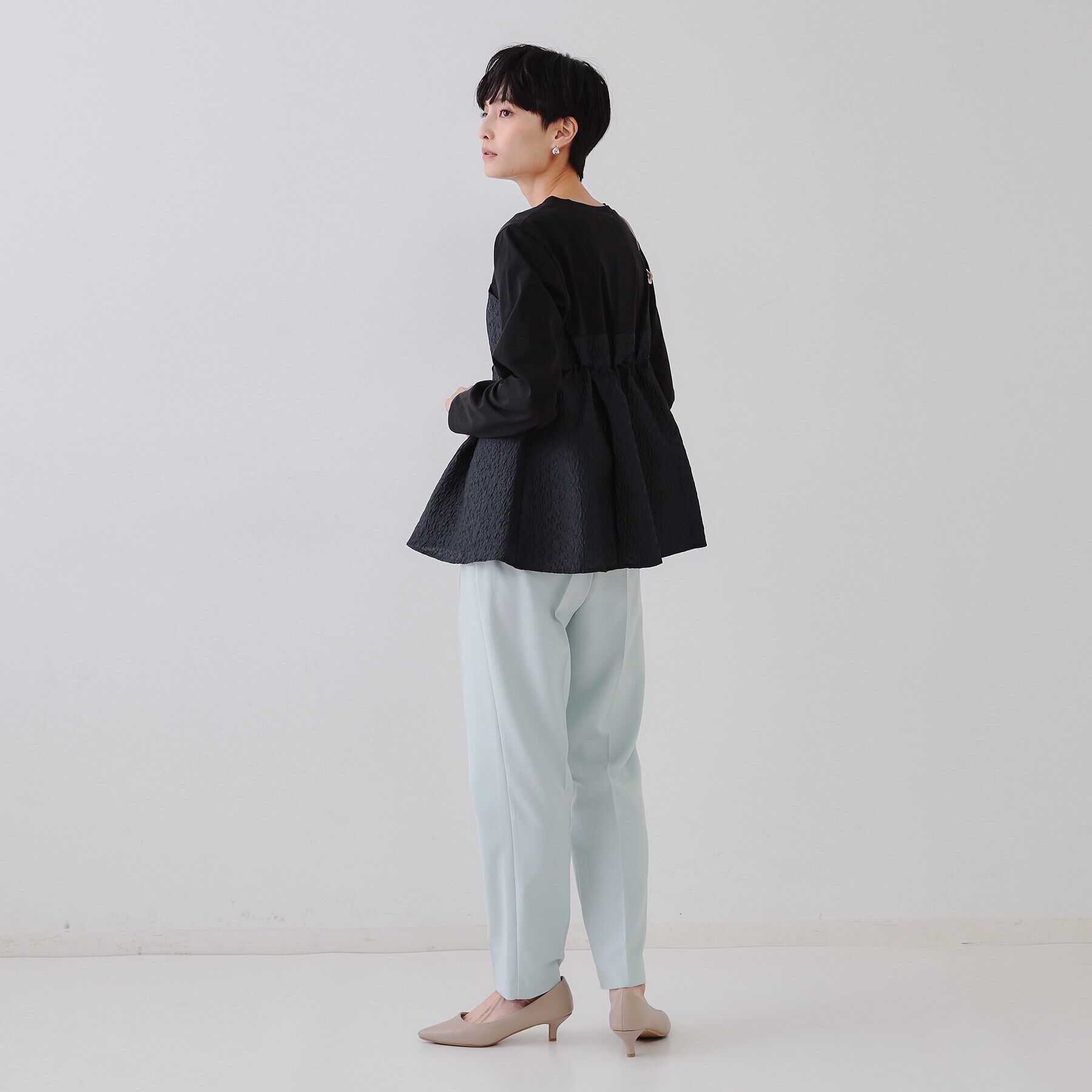 OPAQUE.CLIP「ジャカードビスチェドッキングトップス【洗濯機洗い可】」|Tシャツ・カットソー|