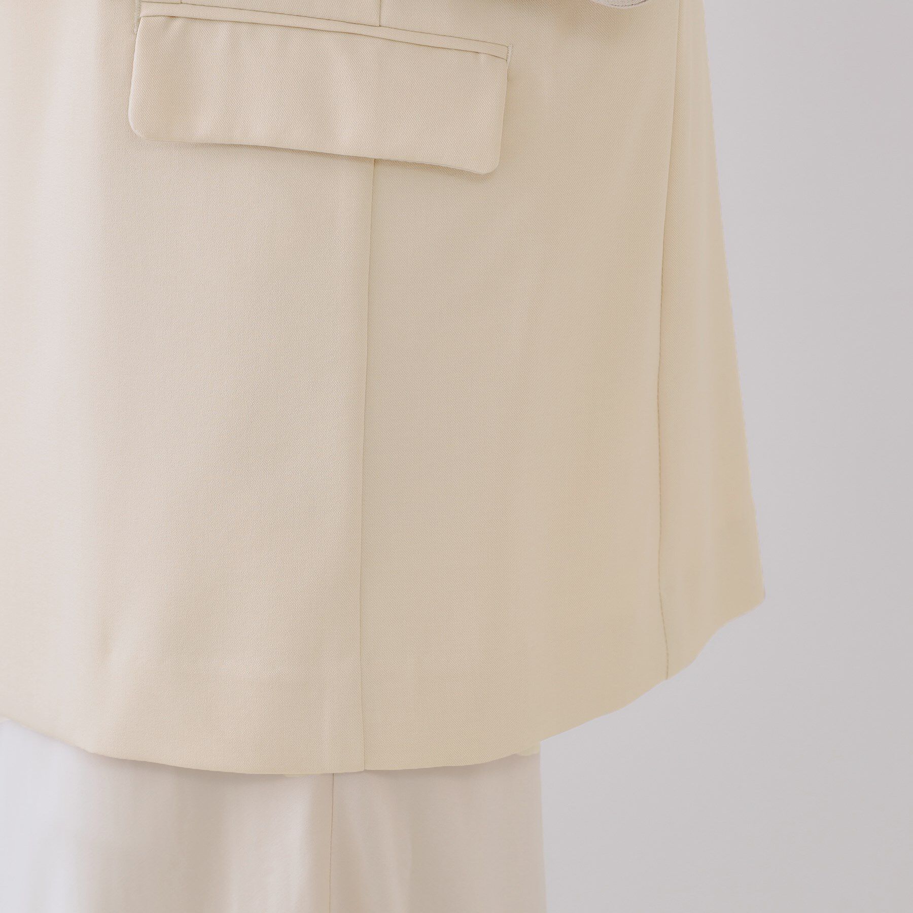 OPAQUE.CLIP「ノーカラーVネックジレ/セットアップ対応【洗濯機洗い可】」|ベスト・ジレ|