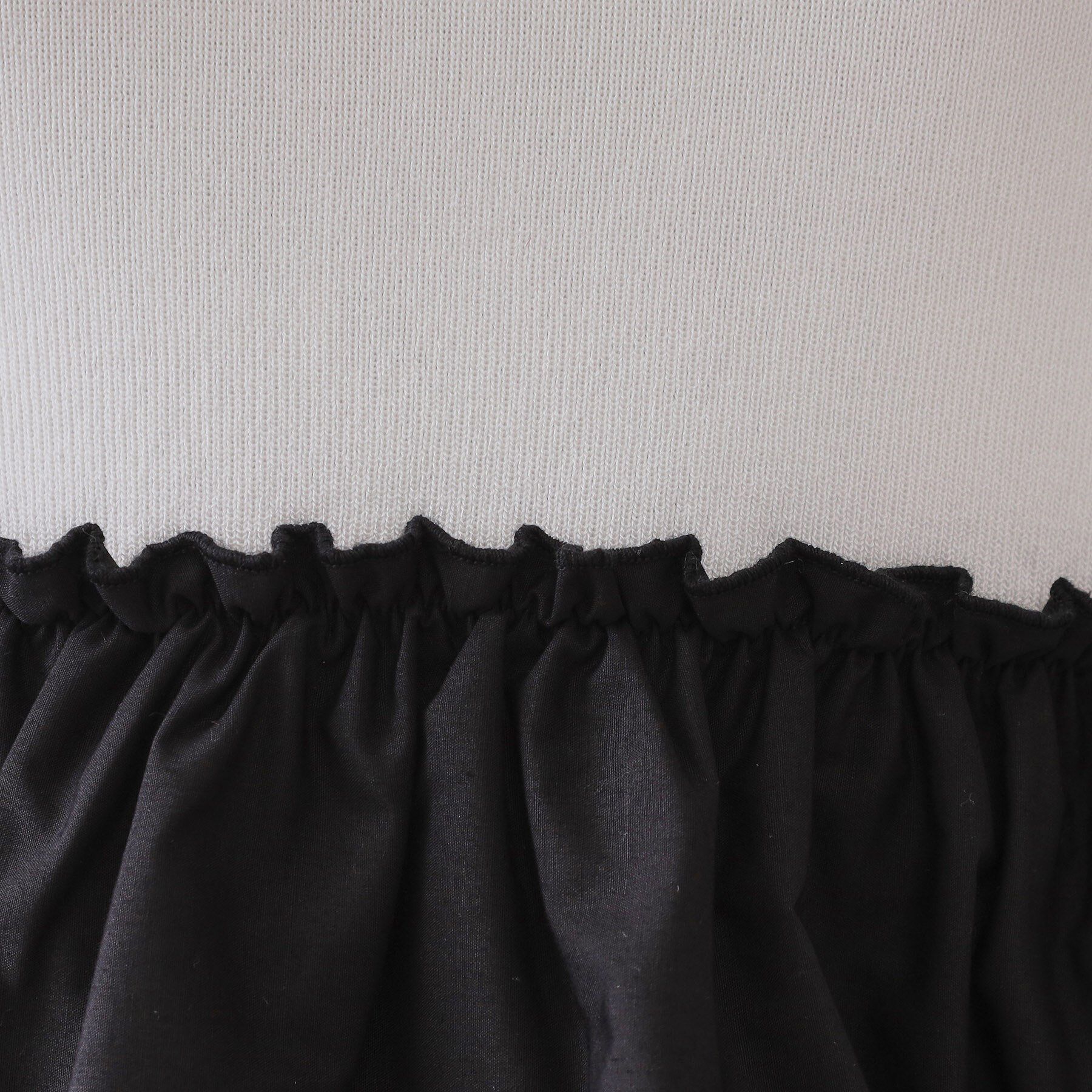 OPAQUE.CLIP「配色ペプラムドッキングニット【洗濯機洗い可】」|Tシャツ・カットソー|