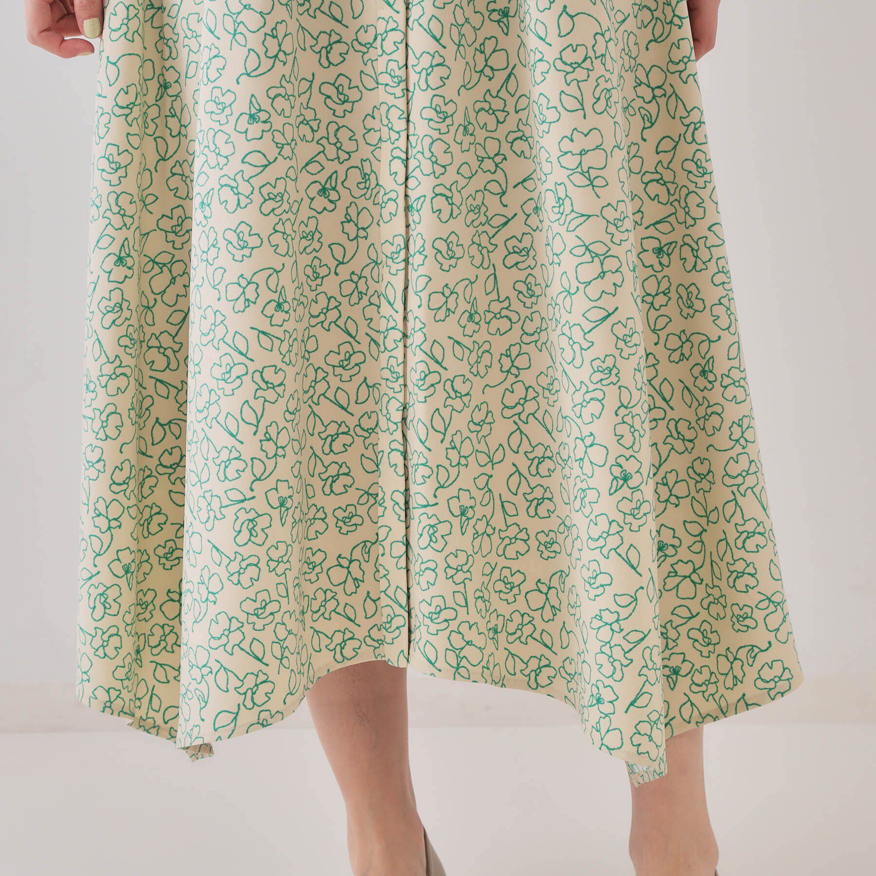 OPAQUE.CLIP「フラワープリントワンピース【洗濯機洗い可】」|ワンピース|