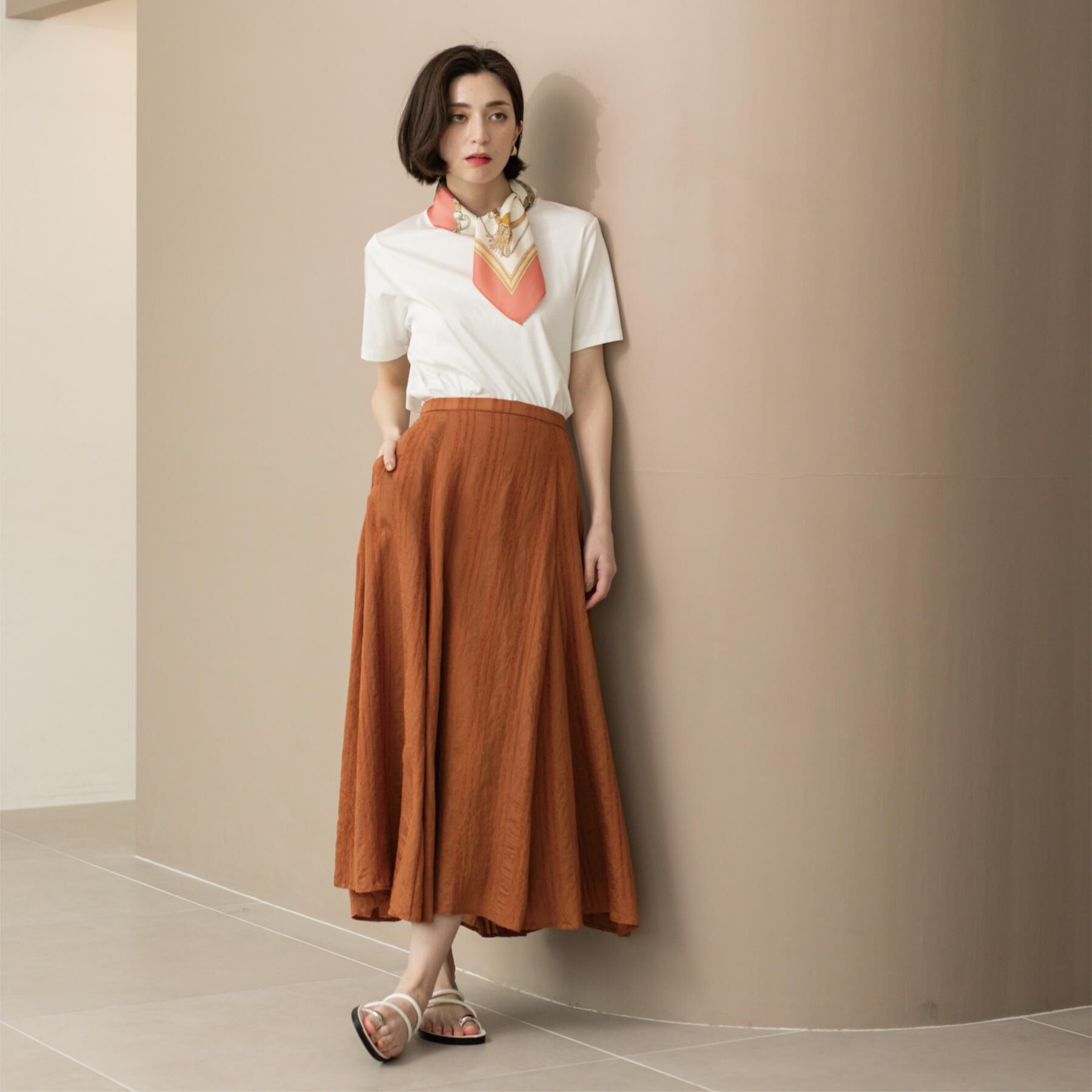 OPAQUE.CLIP「《5色展開/SS-LLサイズ》ベーシッククルーネックTシャツ【接触冷感/洗濯機洗い可】」|Tシャツ・カットソー|