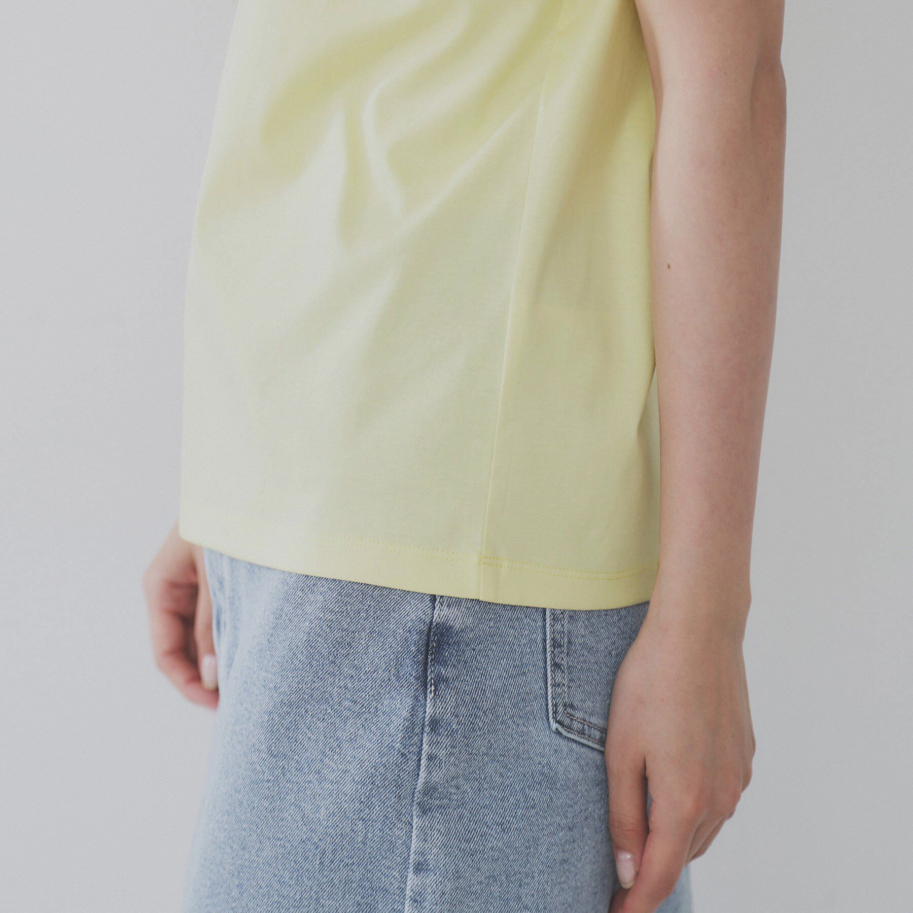 OPAQUE.CLIP「《5色展開/SS-LLサイズ》ベーシッククルーネックTシャツ【接触冷感/洗濯機洗い可】」|Tシャツ・カットソー|