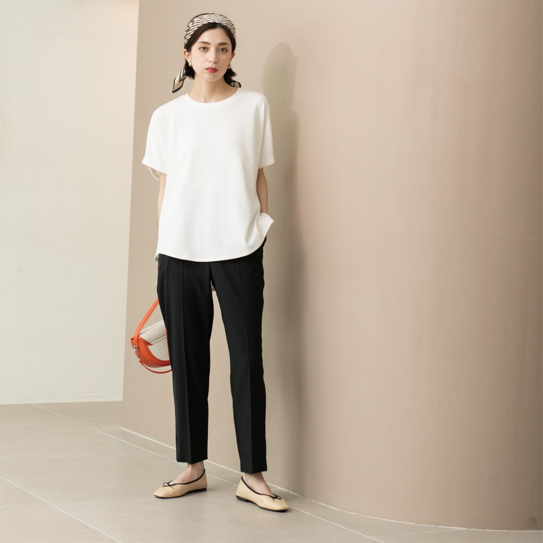 OPAQUE.CLIP「ストレッチリネンライク美脚テーパードパンツ【洗濯機洗い可/吸水速乾】」|その他|