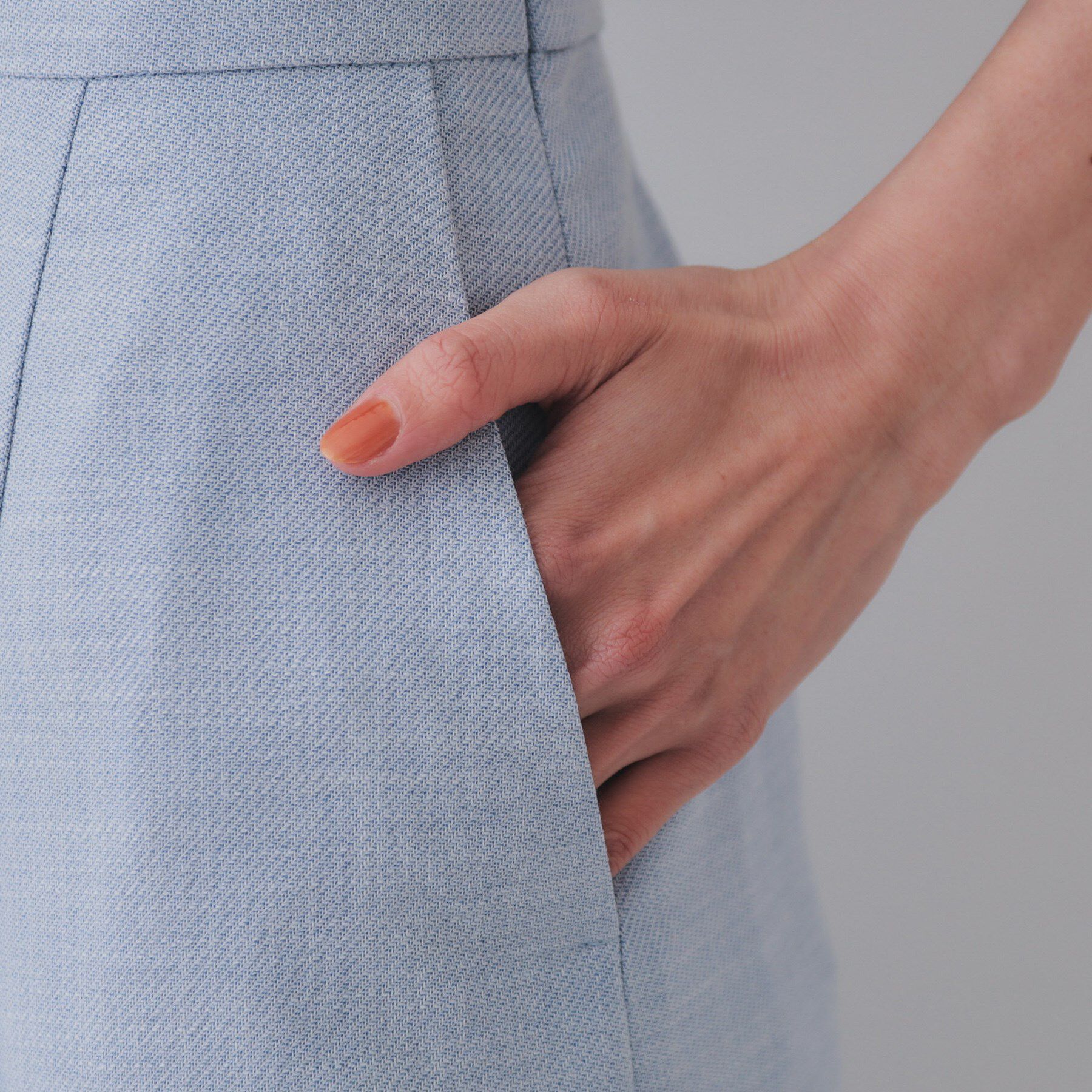 OPAQUE.CLIP「メランジナローフレアスカート／セットアップ対応可【洗濯機洗い可】」|スカート|