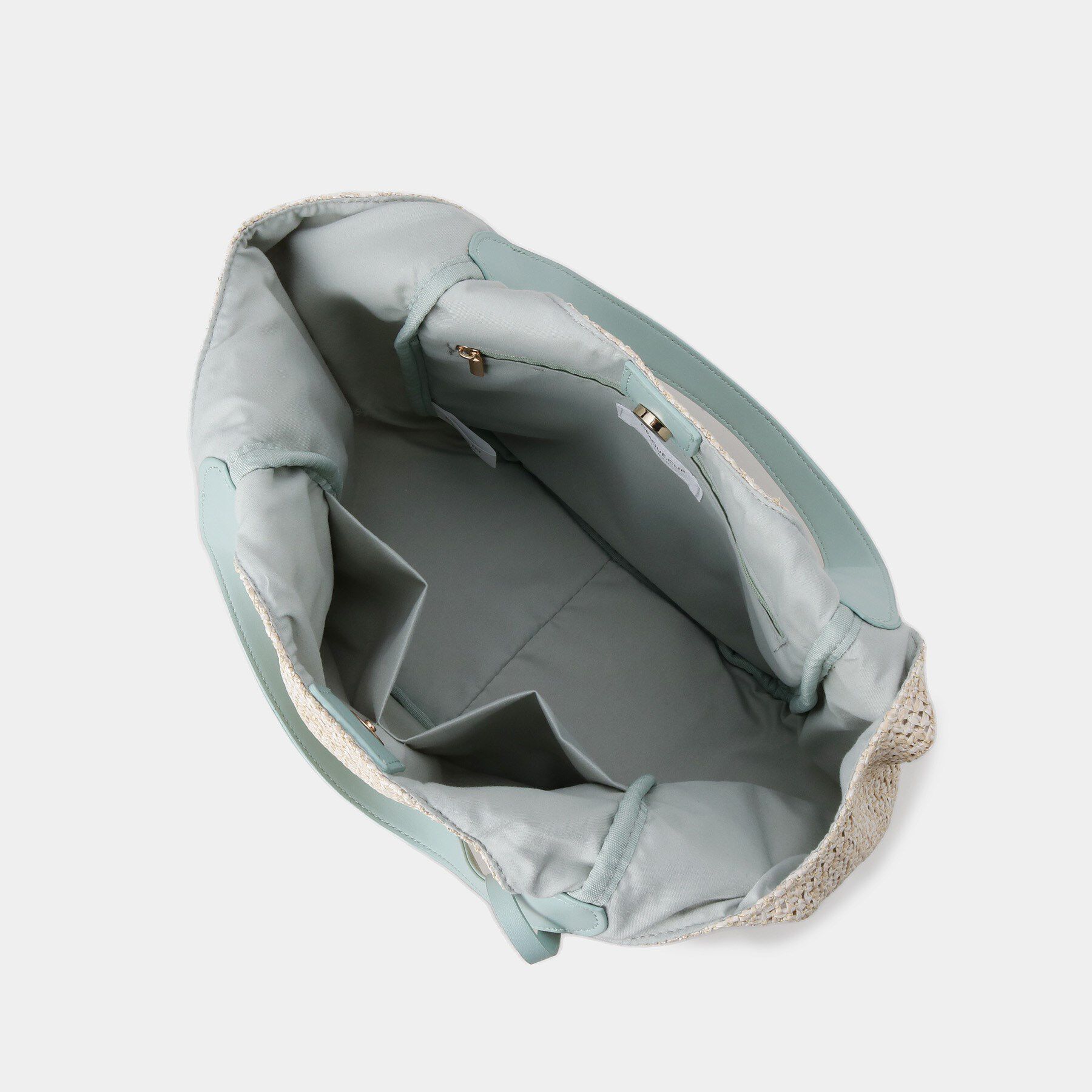 OPAQUE.CLIP「雑材合皮コンビマチ付きトートバッグ」|トートバッグ|