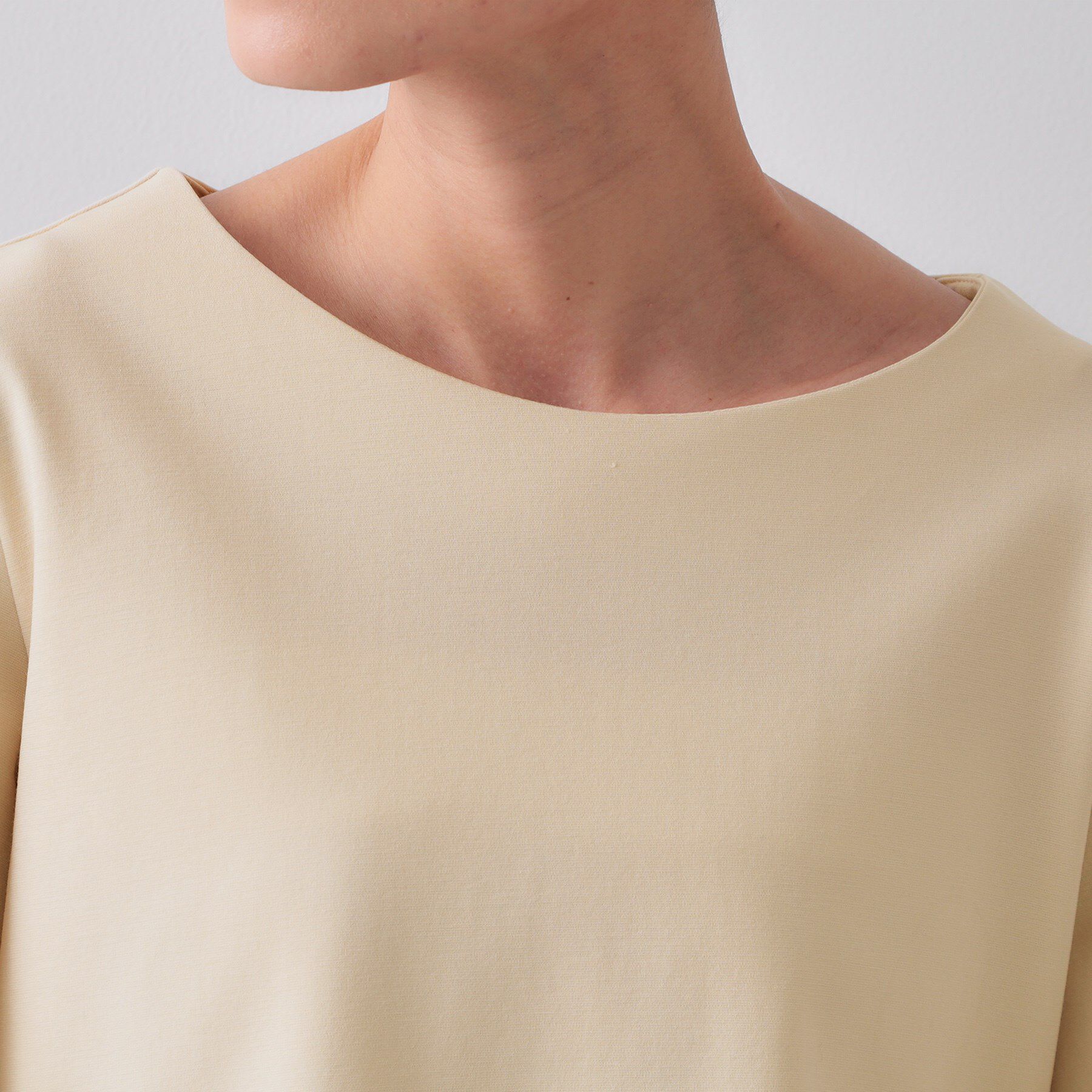 OPAQUE.CLIP「ボリュームスリーブペプラムトップス【洗濯機洗い可】」|Tシャツ・カットソー|