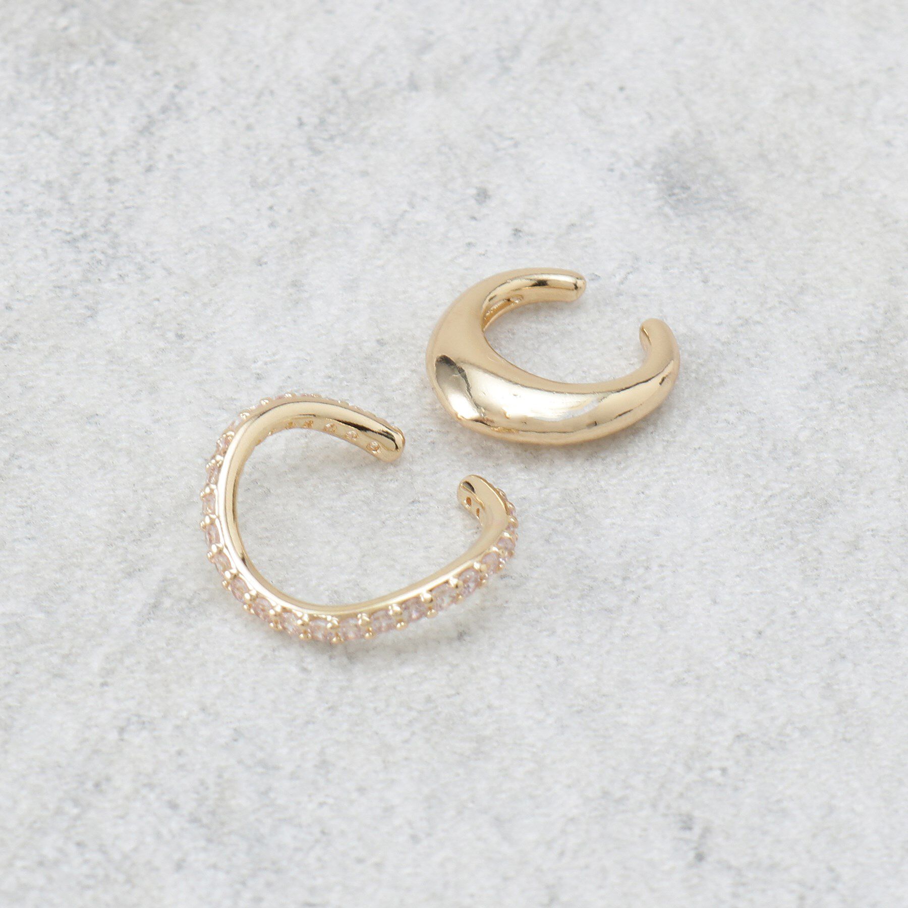 OPAQUE.CLIP「ビジュー メタル セットイヤーカフ」|イヤリング|