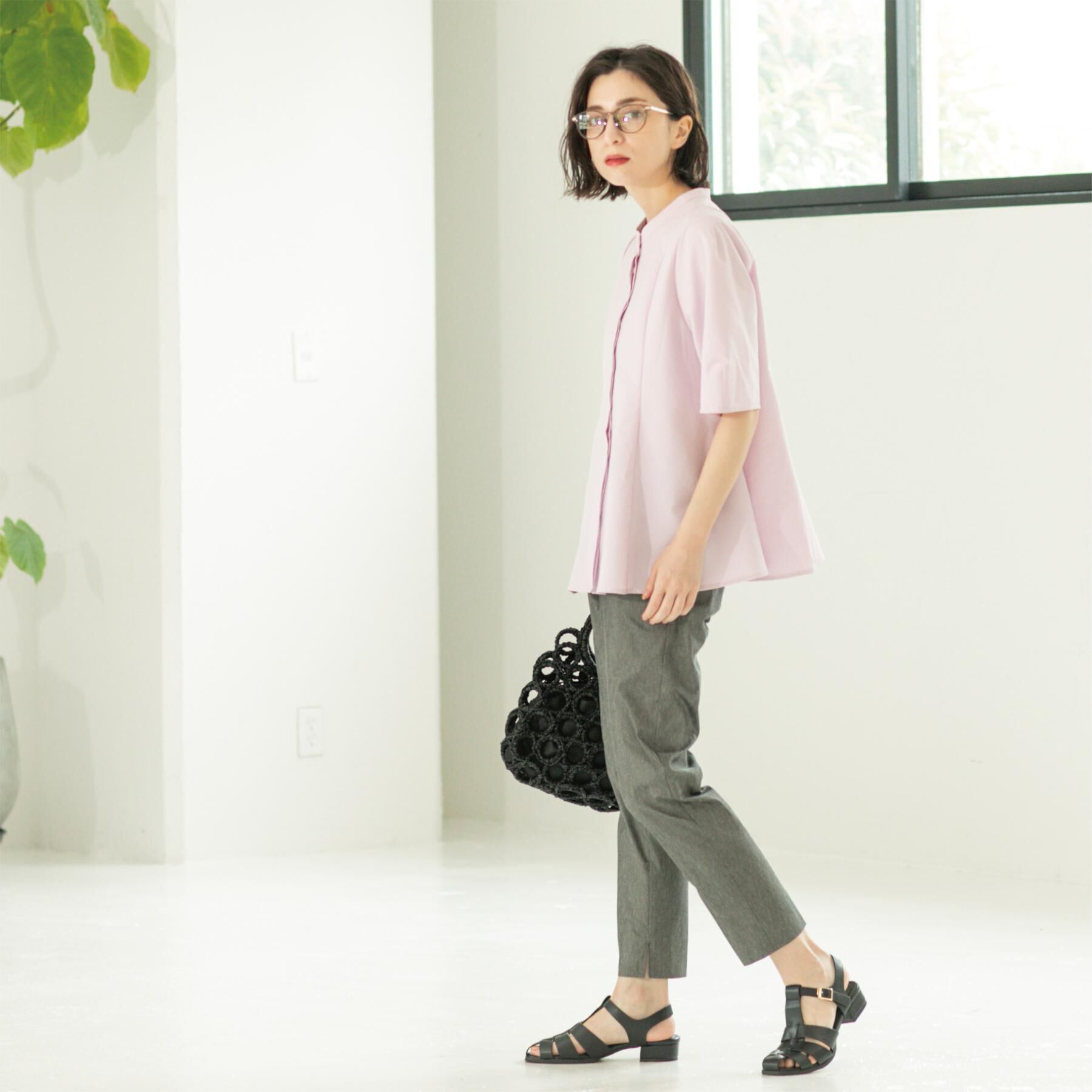 OPAQUE.CLIP「麻混ハイストレッチイージースティックパンツ【洗濯機洗い可】」|その他|