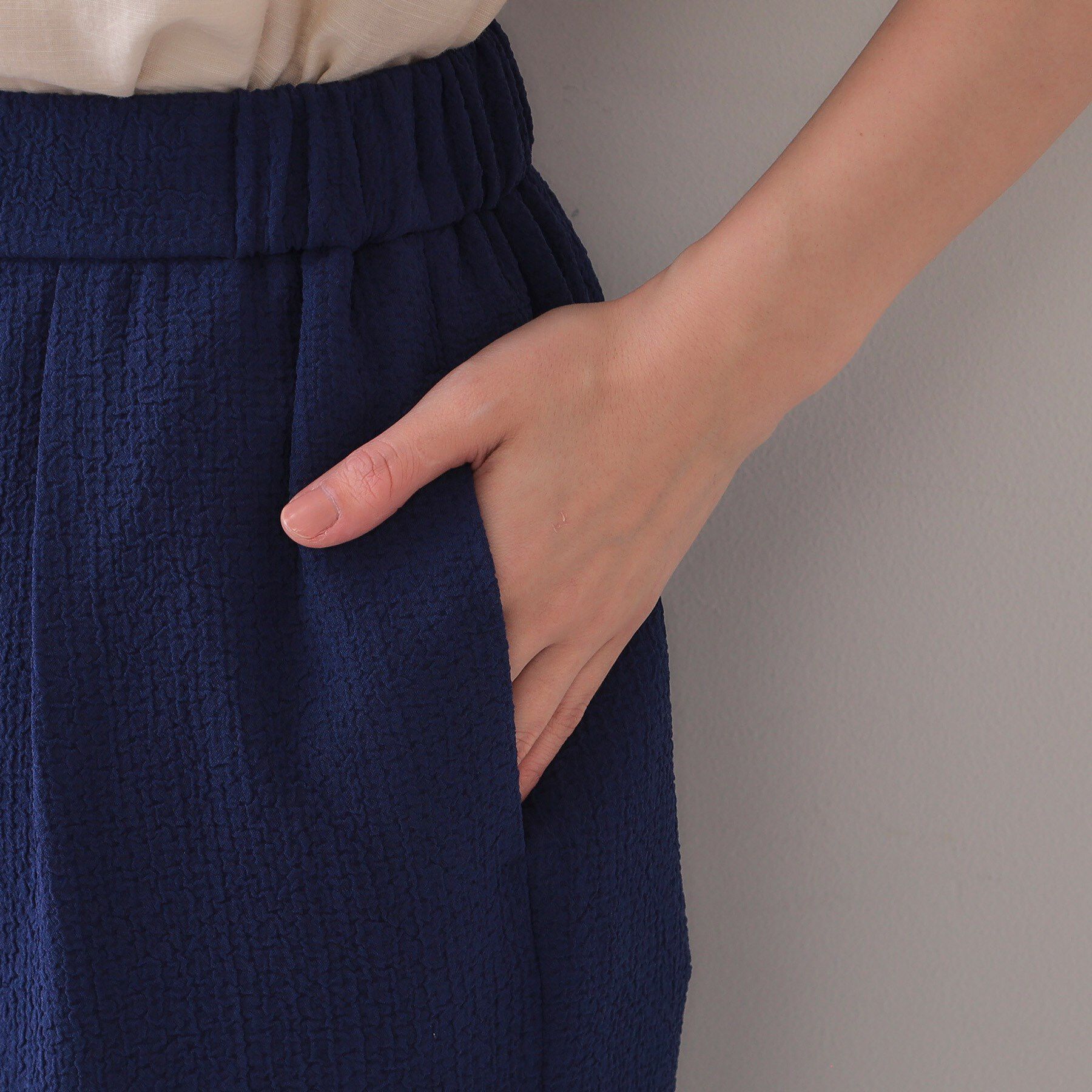 OPAQUE.CLIP「ストレッチジャカードイージーワイドパンツ/セットアップ対応可【洗濯機洗い可】」|その他|