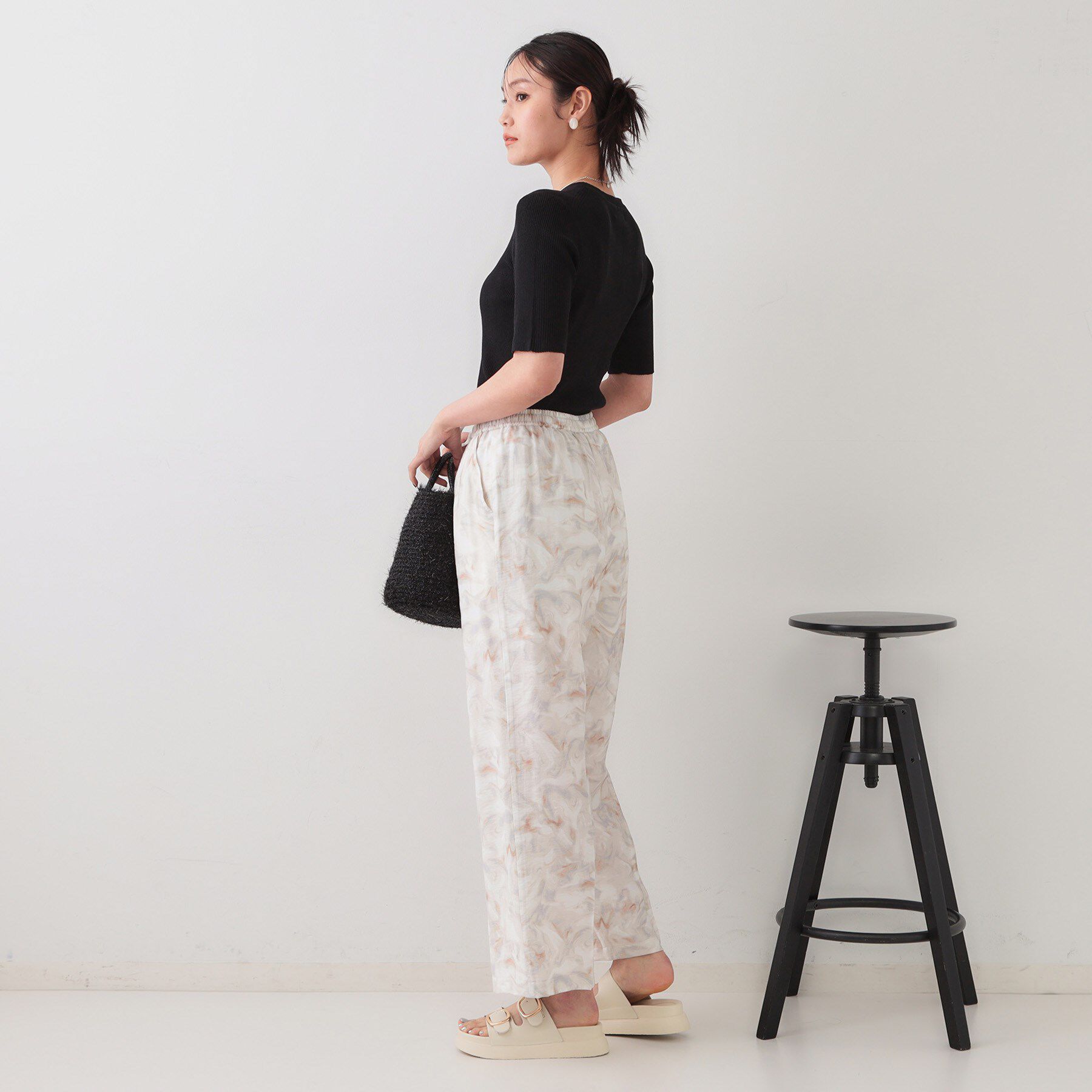 OPAQUE.CLIP「ぼかしアート柄イージーパンツ【洗濯機洗い可】」|その他|
