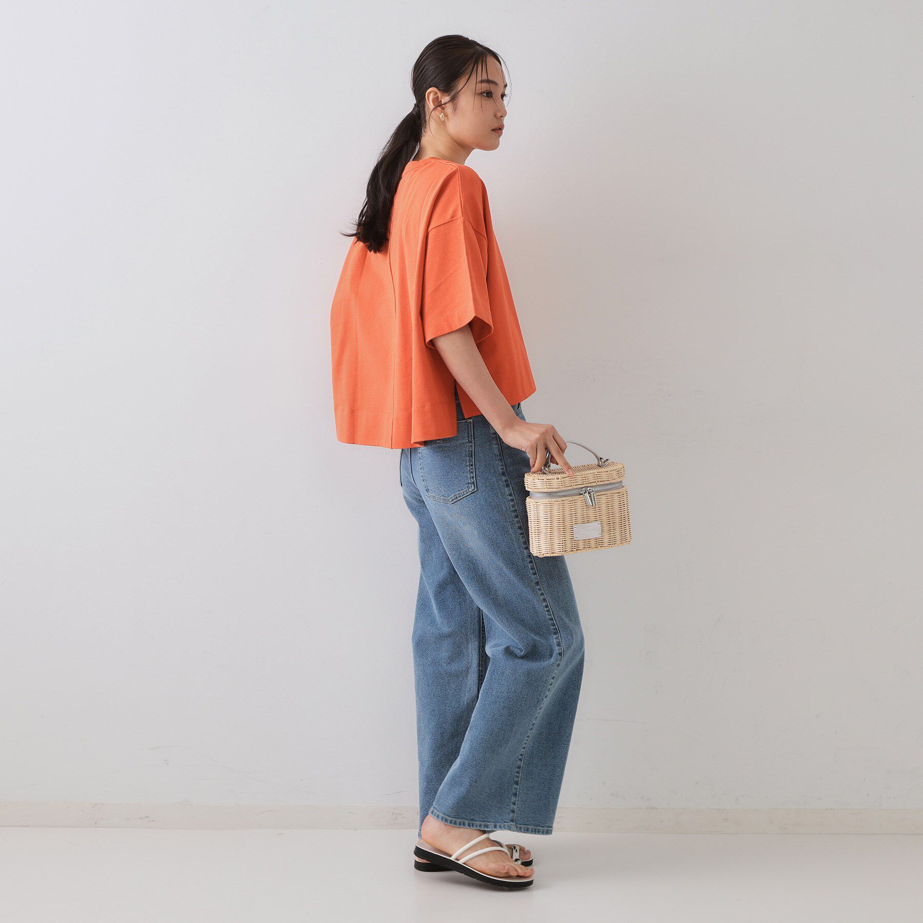 OPAQUE.CLIP「《5色展開》ワイドシルエットTシャツ【洗濯機洗い可】」|Tシャツ・カットソー|