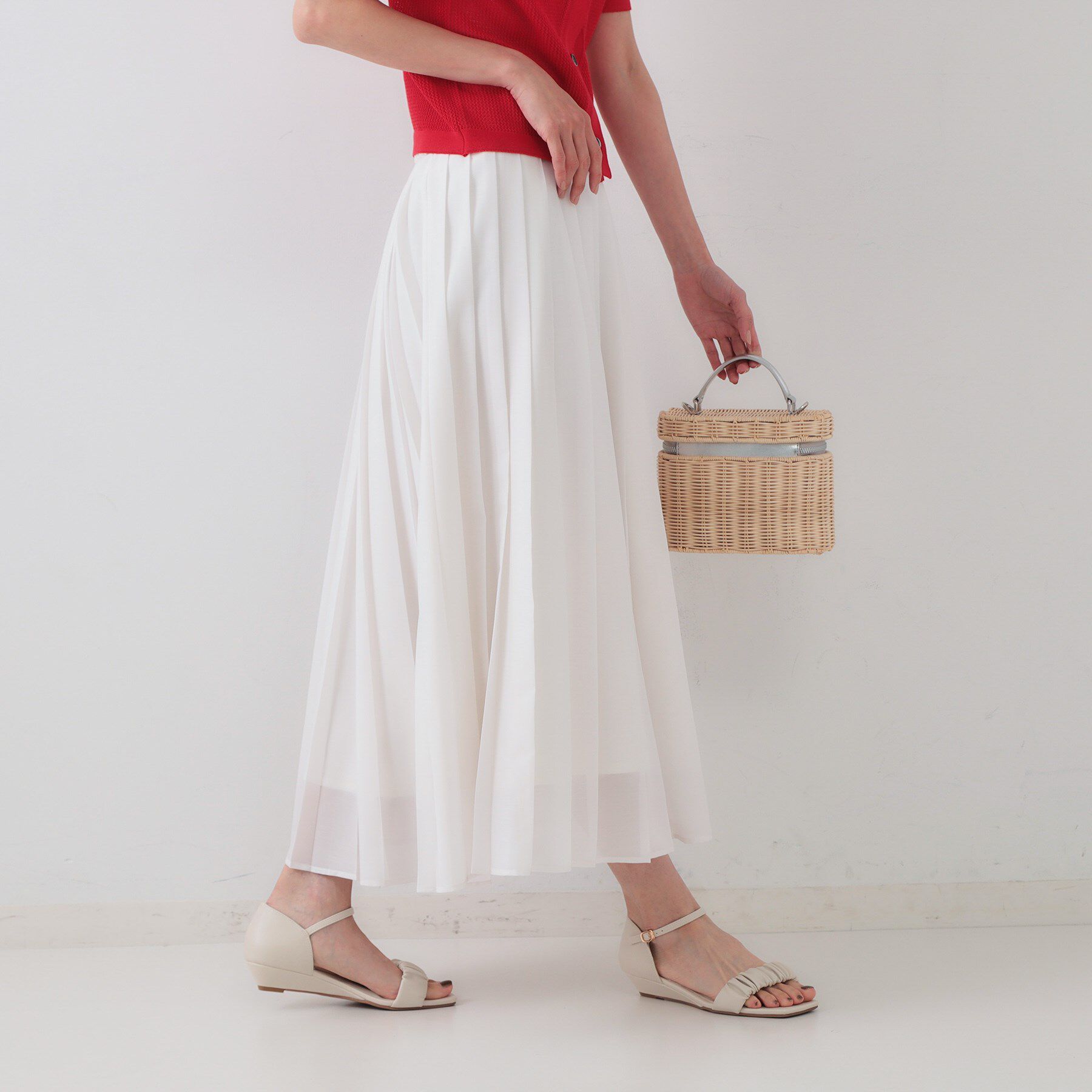 OPAQUE.CLIP「シアープリーツスカート【洗濯機洗い可】」|スカート|