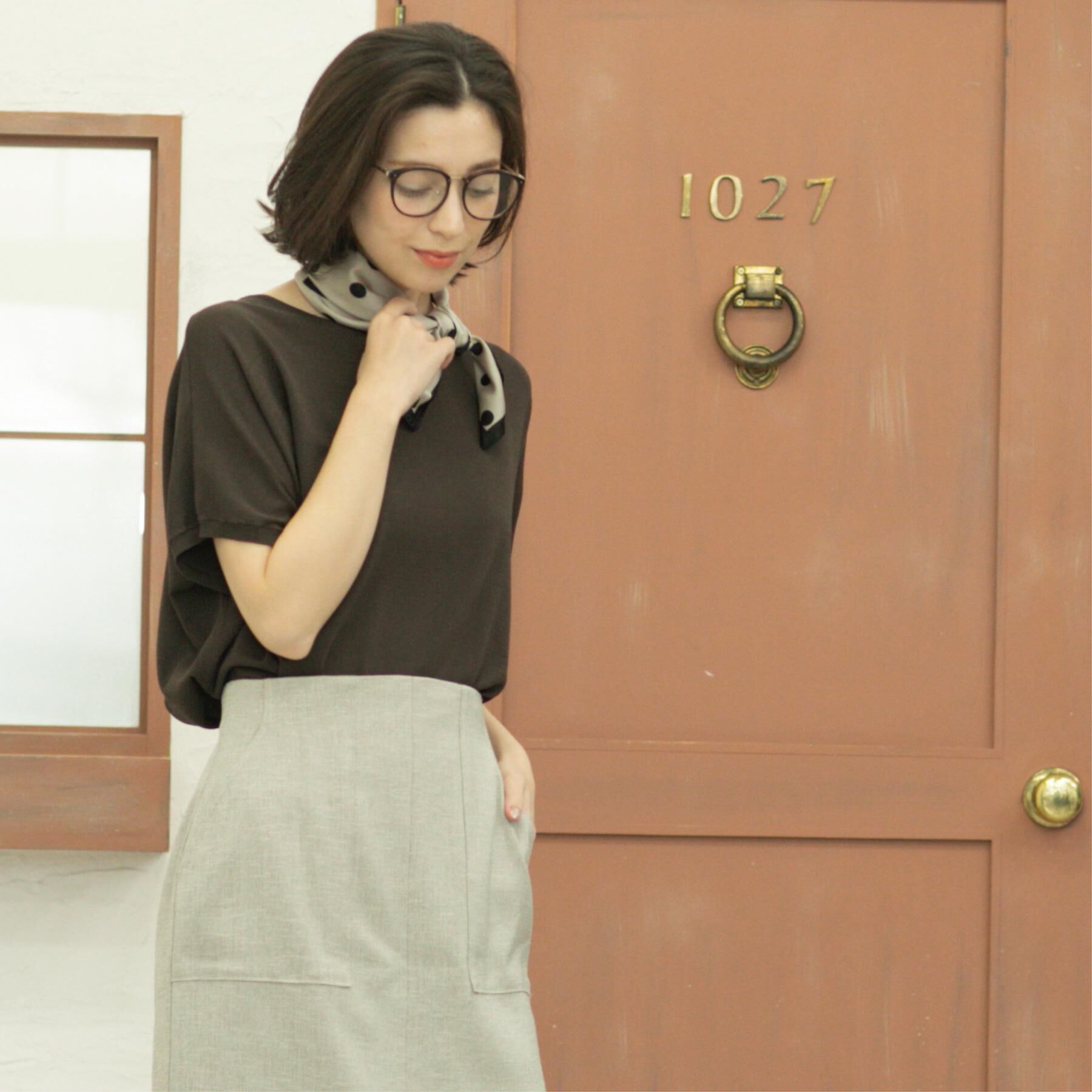 OPAQUE.CLIP「《6色展開/S-LLサイズ》ドルマンスリーブニット【UV/接触冷感/洗濯機洗い可/抗ピル】」|ニット・セーター|