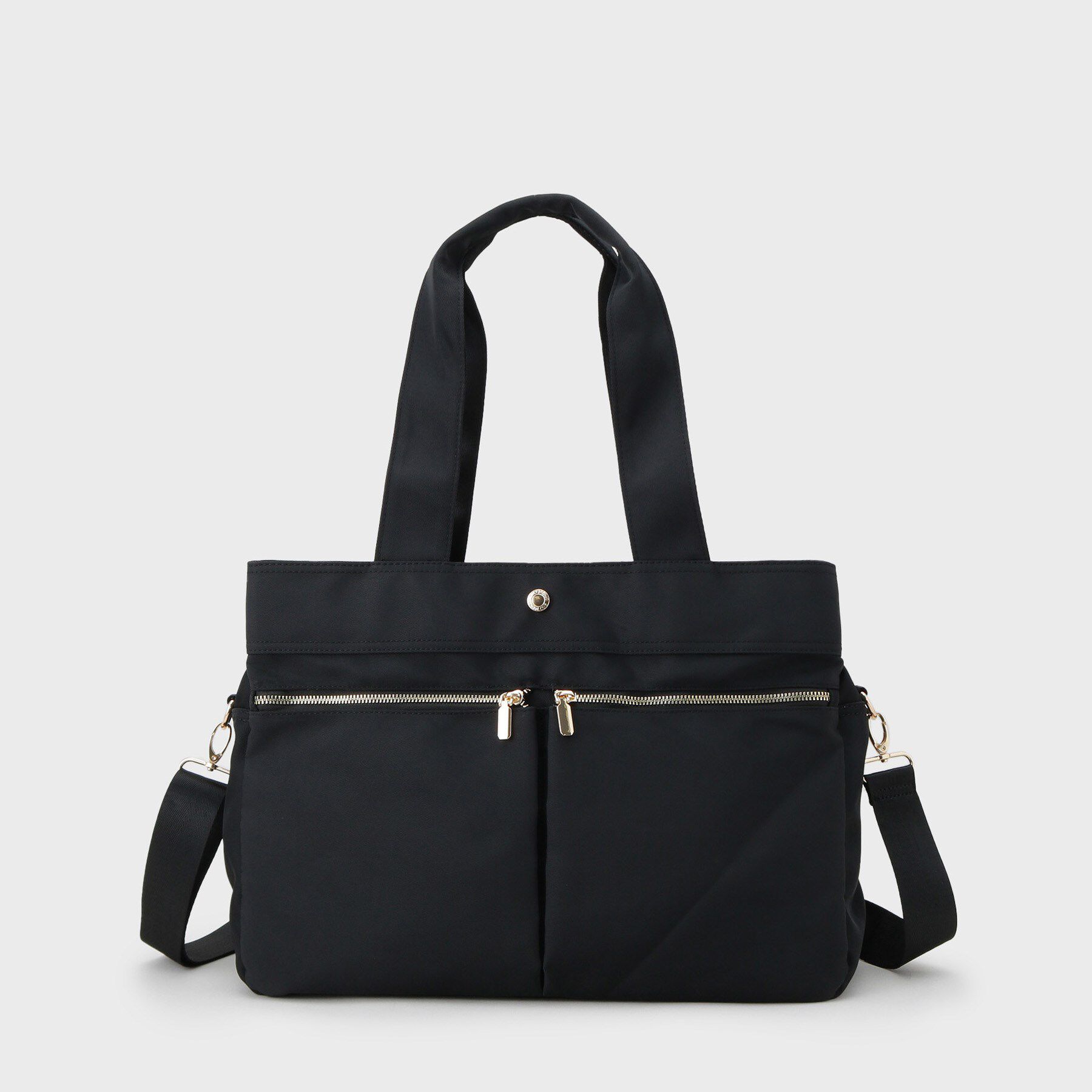 OPAQUE.CLIP「【撥水加工/2WAY/多ポケット】ツイルビッグサイズトートバッグ」|トートバッグ|