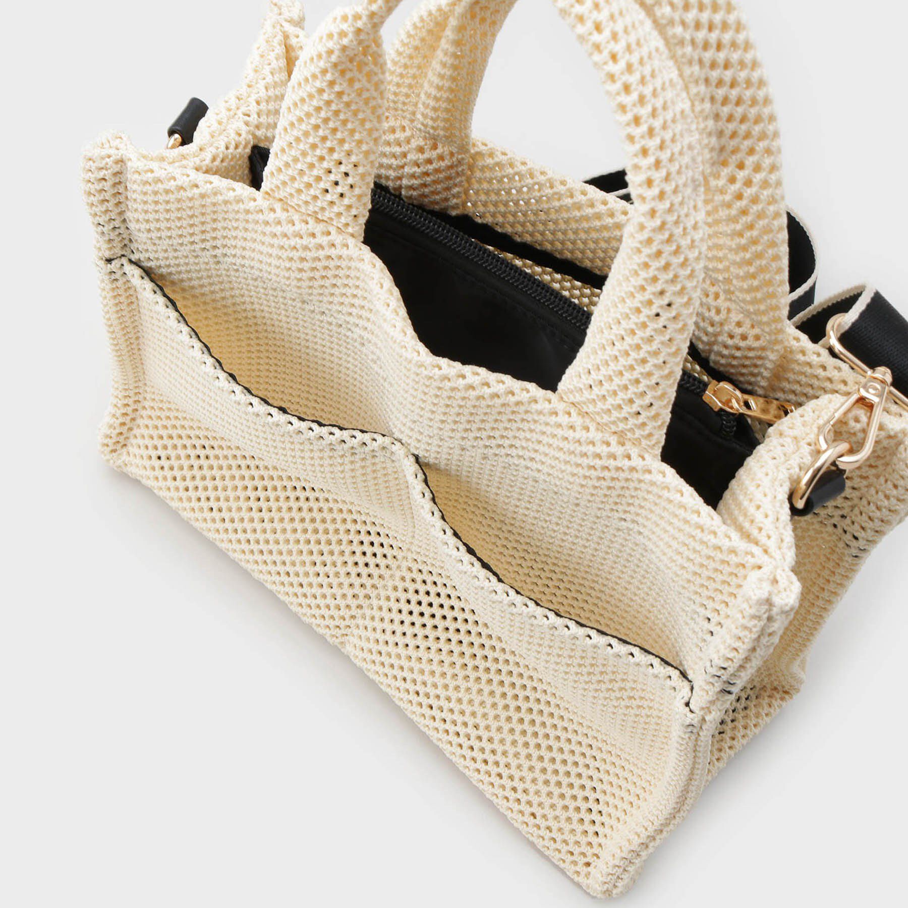 OPAQUE.CLIP「【2WAY】メッシュスクエアミドルトートバッグ」|トートバッグ|