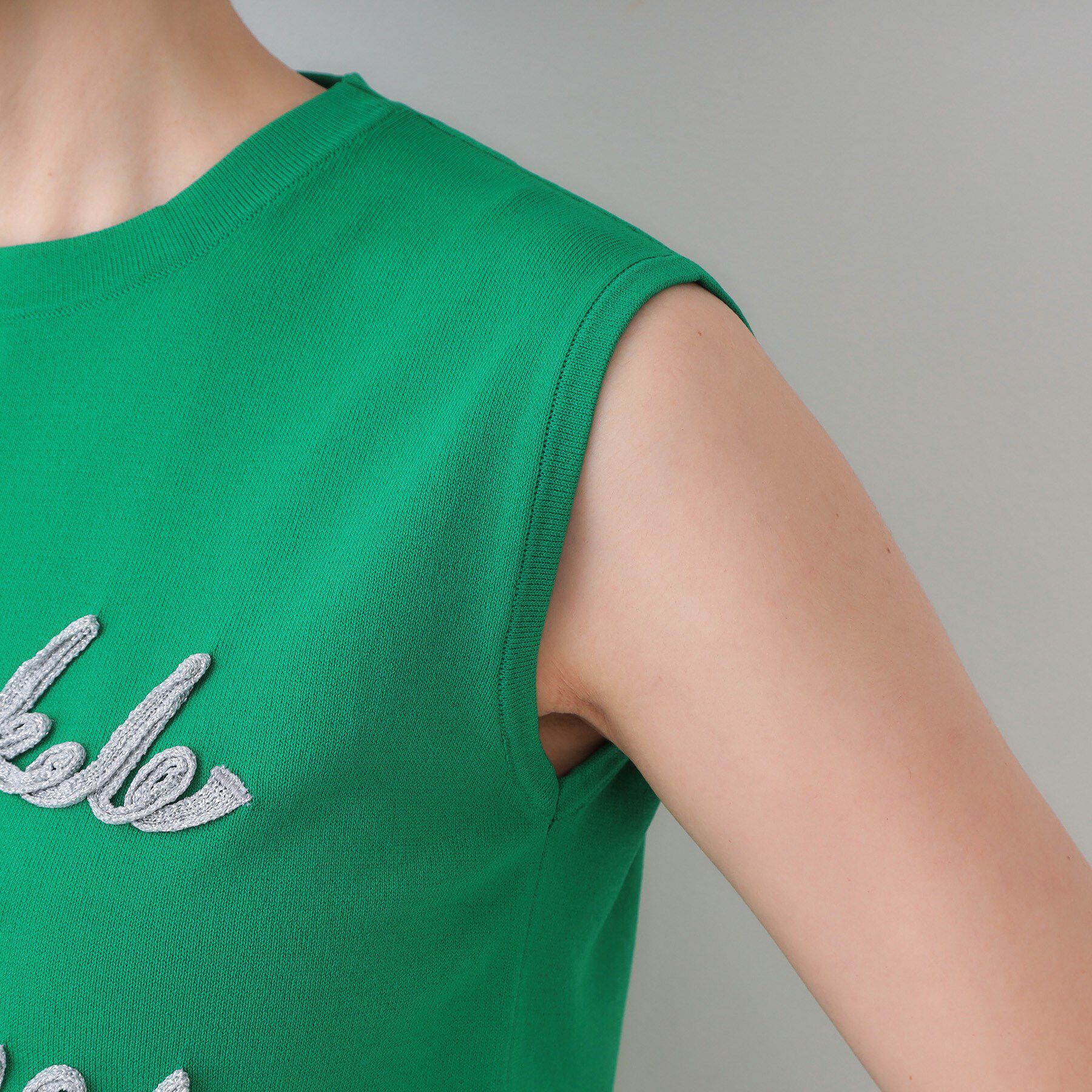 OPAQUE.CLIP「ラメテープロゴニット【洗濯機洗い可/抗ピル】」|ニット・セーター|