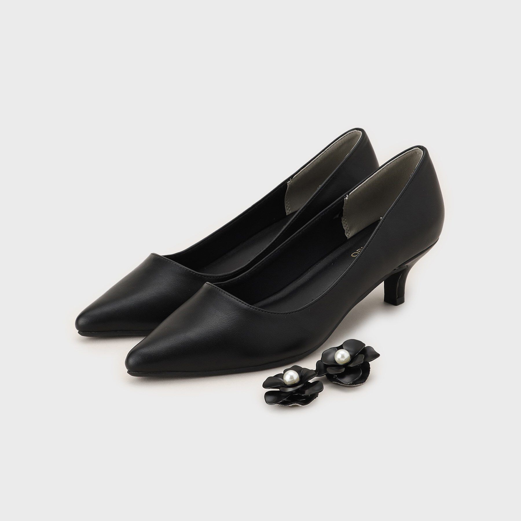 OPAQUE.CLIP「【2WAY／抗菌防臭加工】フラワークリップ付きパンプス」|パンプス|