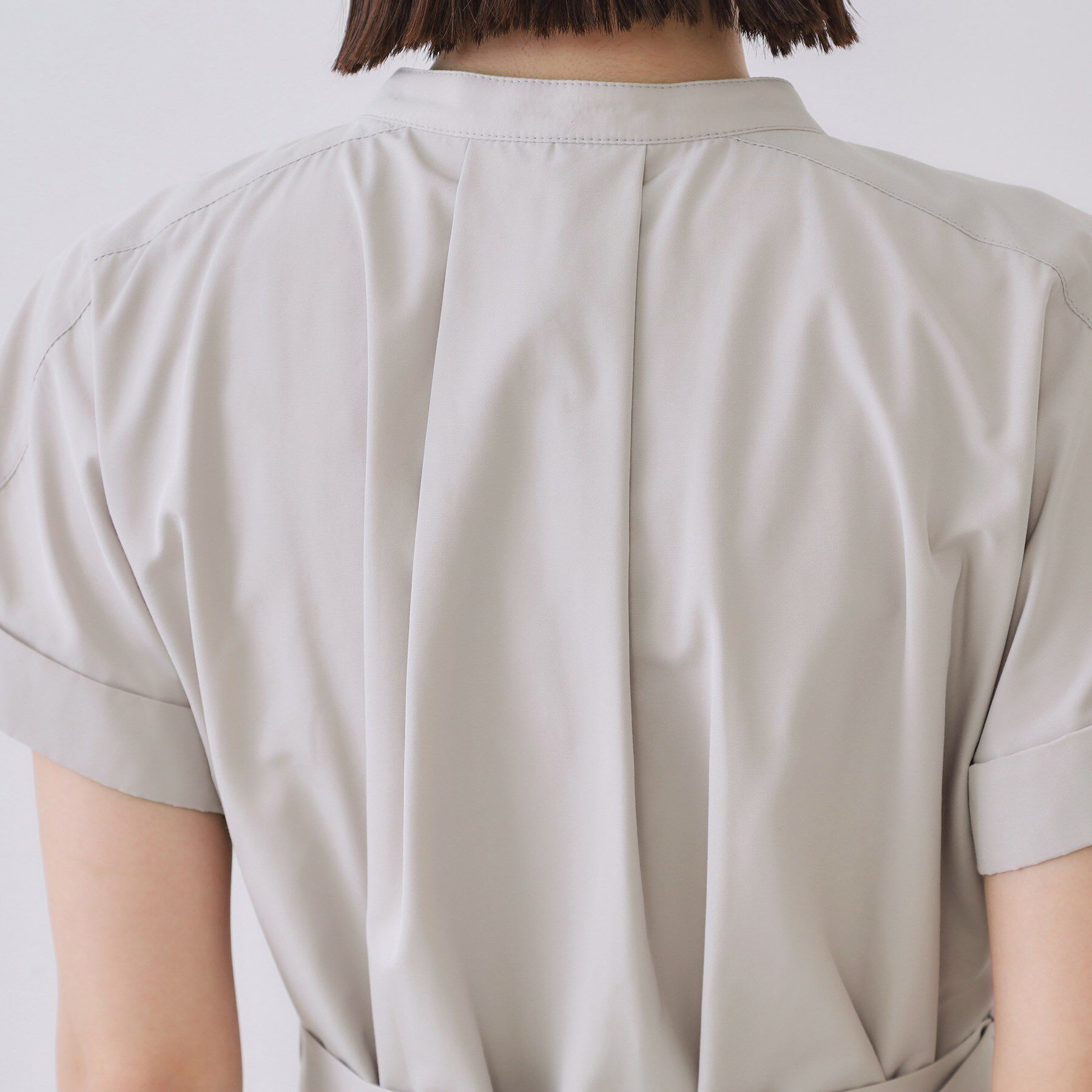 OPAQUE.CLIP「ダブルポケットシャツワンピース【洗濯機洗い可】」|ワンピース|