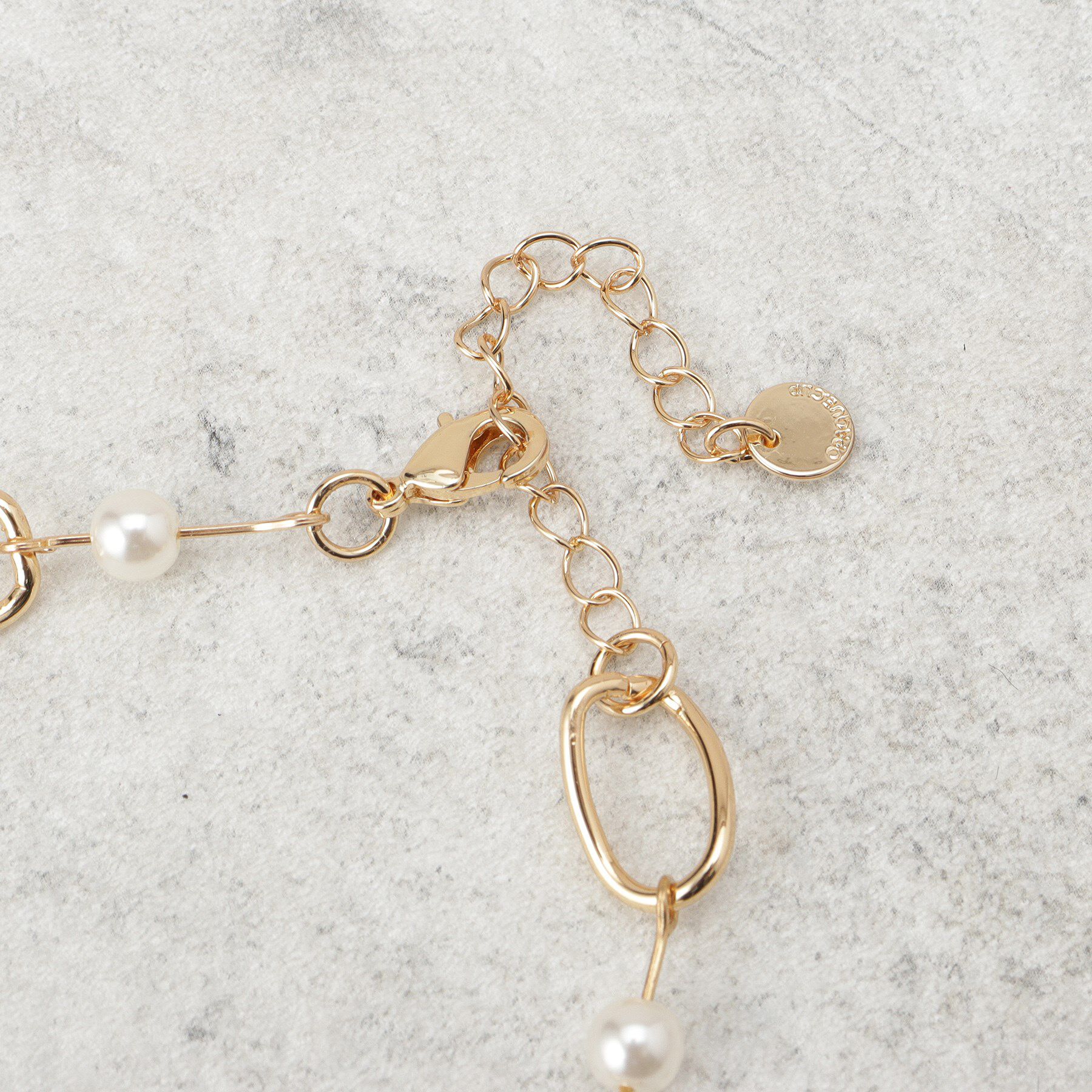 OPAQUE.CLIP「メタル&times;フェイクパールブレスレット」|ブレスレット・バングル|