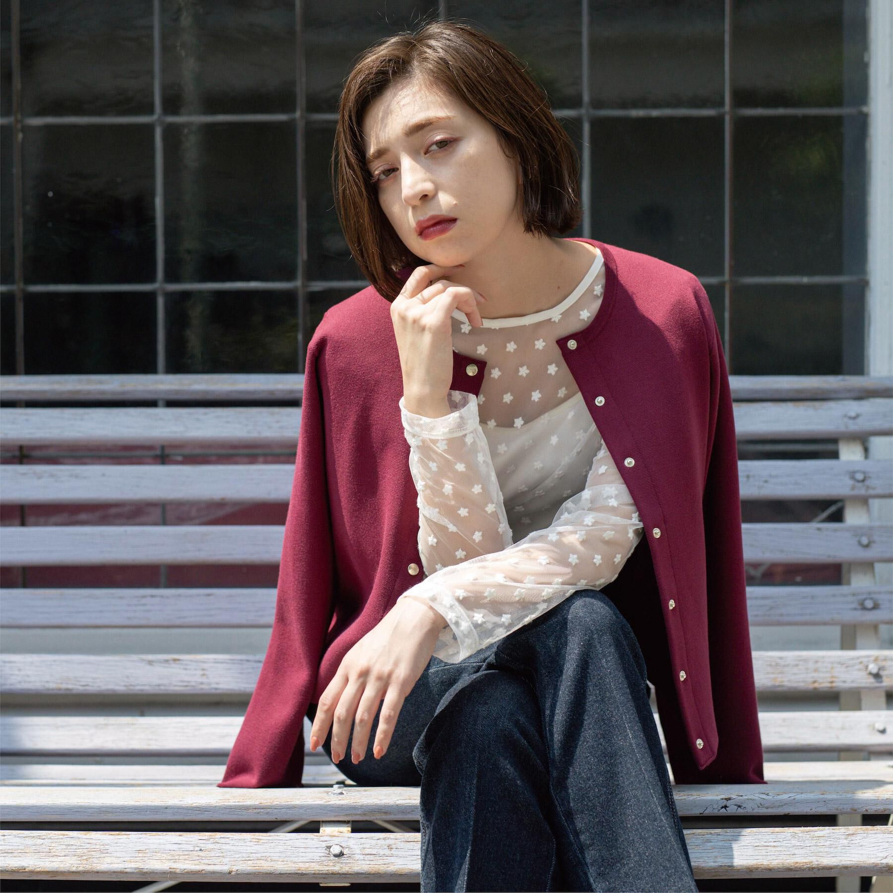 OPAQUE.CLIP「スナップボタンニットカーディガン【UVケア/洗濯機OK】《6col/S～LL》」|カーディガン|