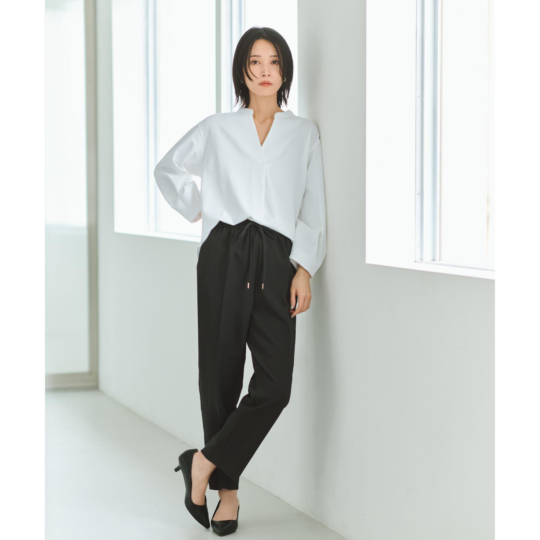 OPAQUE.CLIP「ストレッチ美脚イージーテーパードパンツ【防シワ/洗濯機洗い可】」|その他|