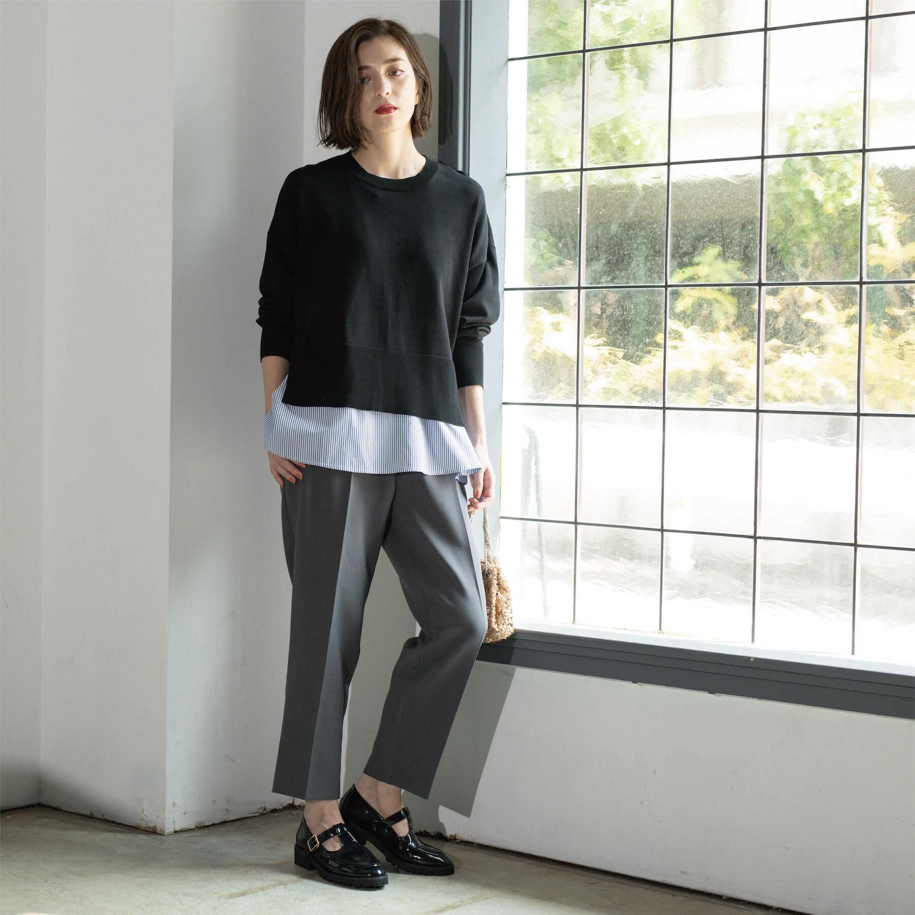 OPAQUE.CLIP「ストレッチ美脚イージーテーパードパンツ【防シワ/洗濯機洗い可】」|その他|