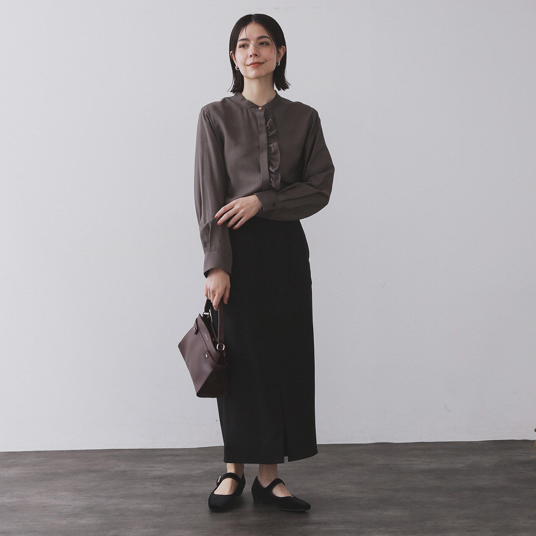 OPAQUE.CLIP「ストレッチダブルポケットタイトスカート【洗える】」|スカート|