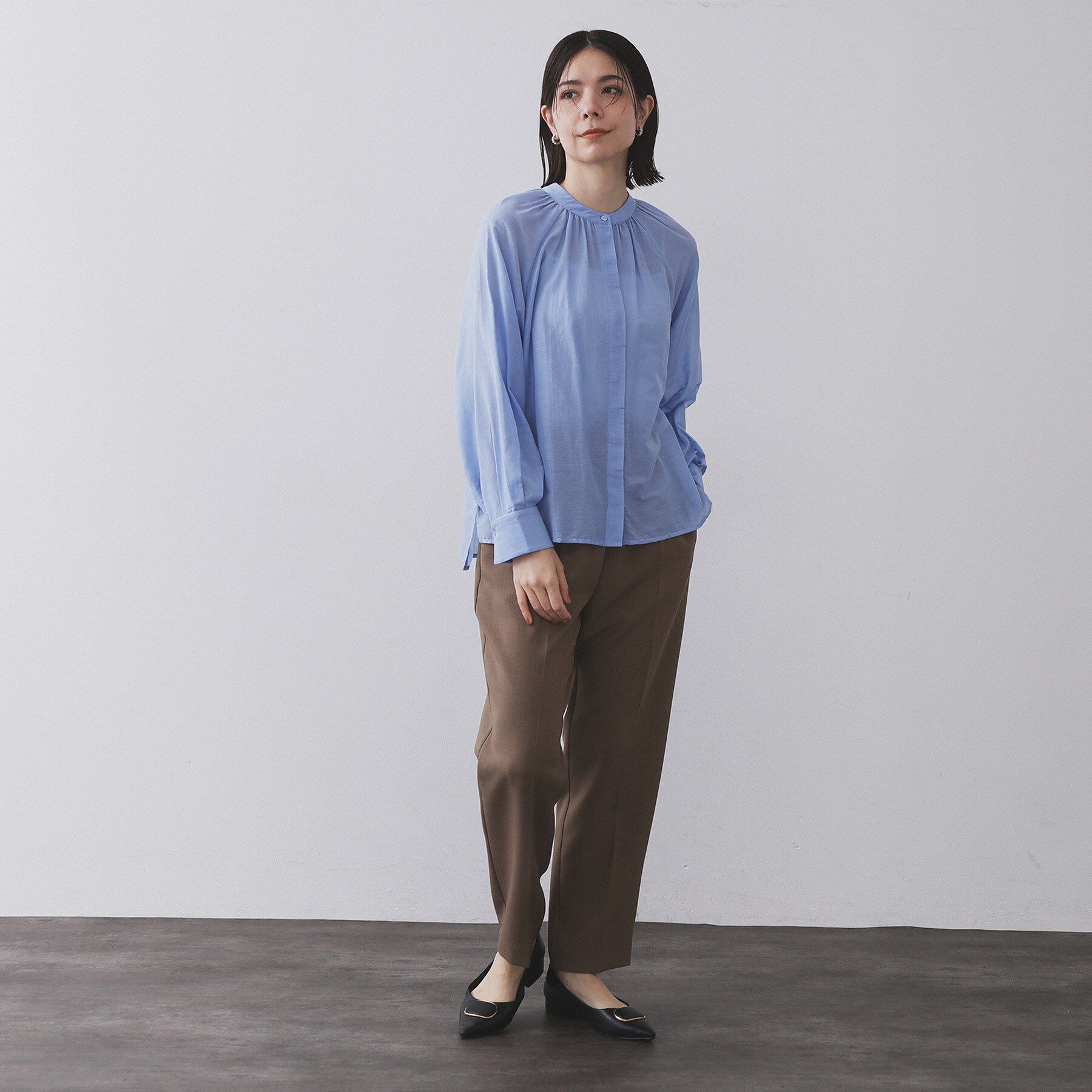 OPAQUE.CLIP「2WAYシアーボウタイブラウス【洗濯機洗い可】」|シャツ・ブラウス|