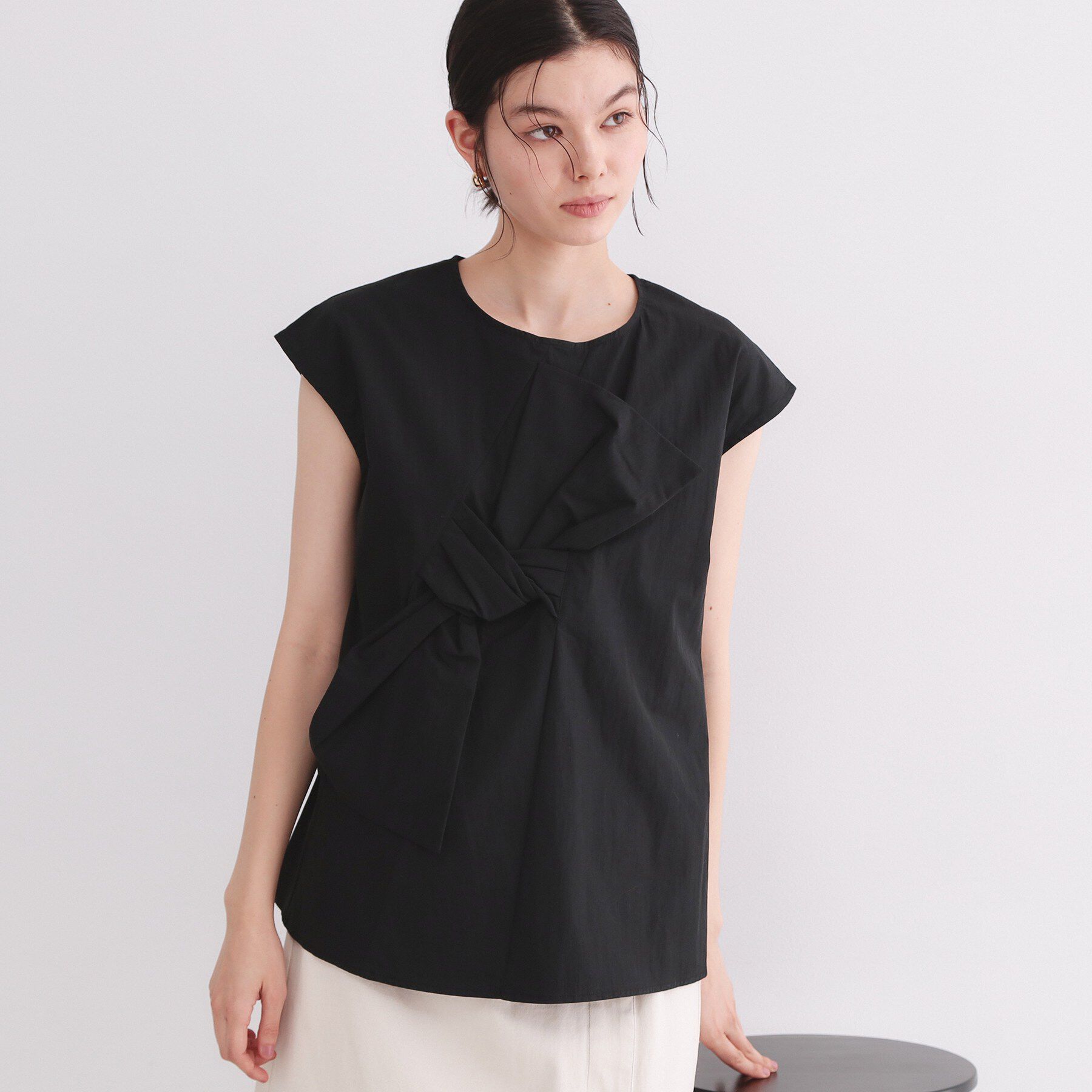 OPAQUE.CLIP「リボンモチーフブラウス【洗濯機洗い可】」|シャツ・ブラウス|