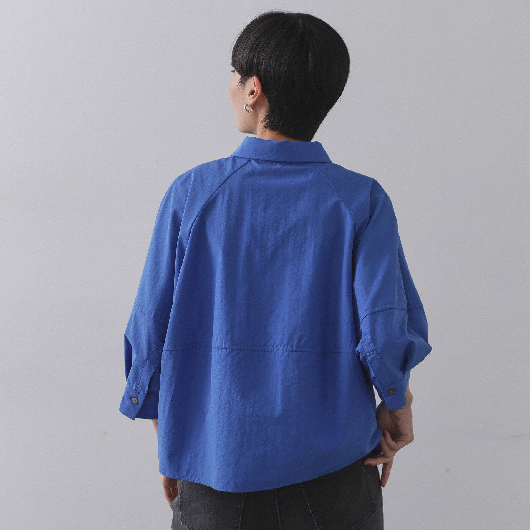 OPAQUE.CLIP「切替フォルムシャツ【洗濯機洗い可】」|シャツ・ブラウス|