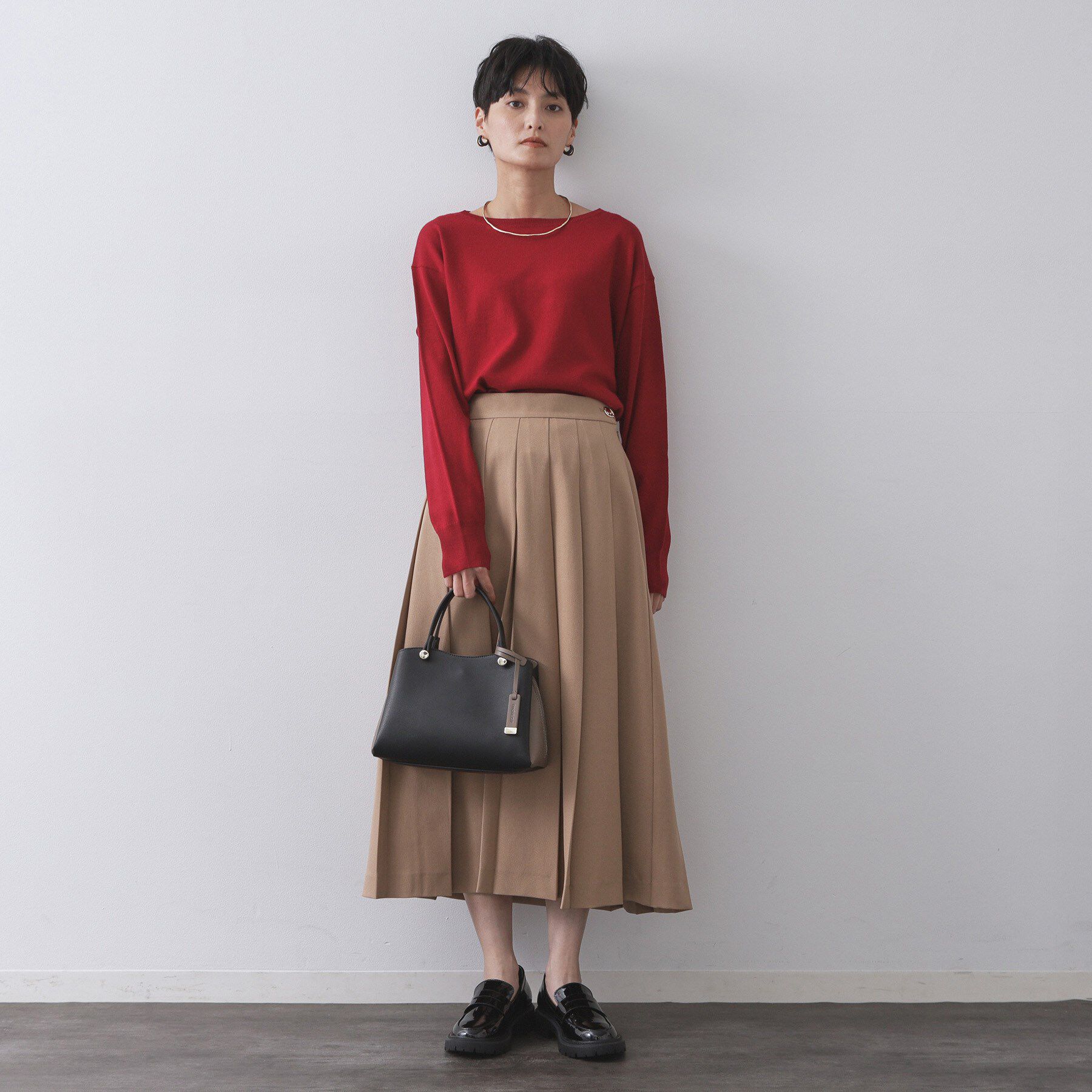 OPAQUE.CLIP「【2WAY/名品】バイカラーミドルボストンバッグ」|ショルダー・メッセンジャー|