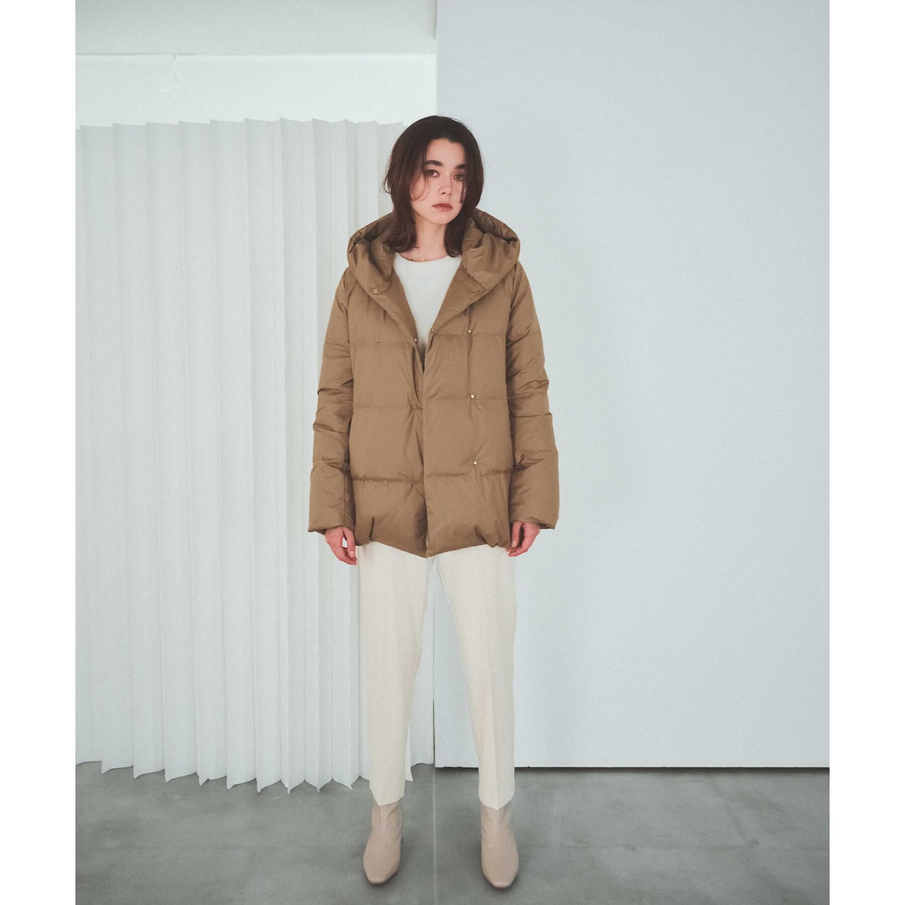 OPAQUE.CLIP「撥水フードミドルダウンコート【防風/抗菌防臭/洗濯機OK】《S～LL》」|ダウン|