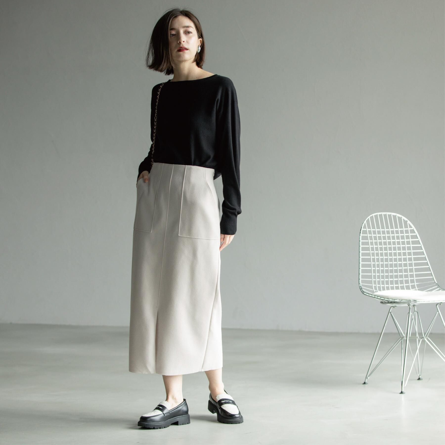 OPAQUE.CLIP「ウールライクタイトスカート【洗濯機洗い可】《8col》」|スカート|