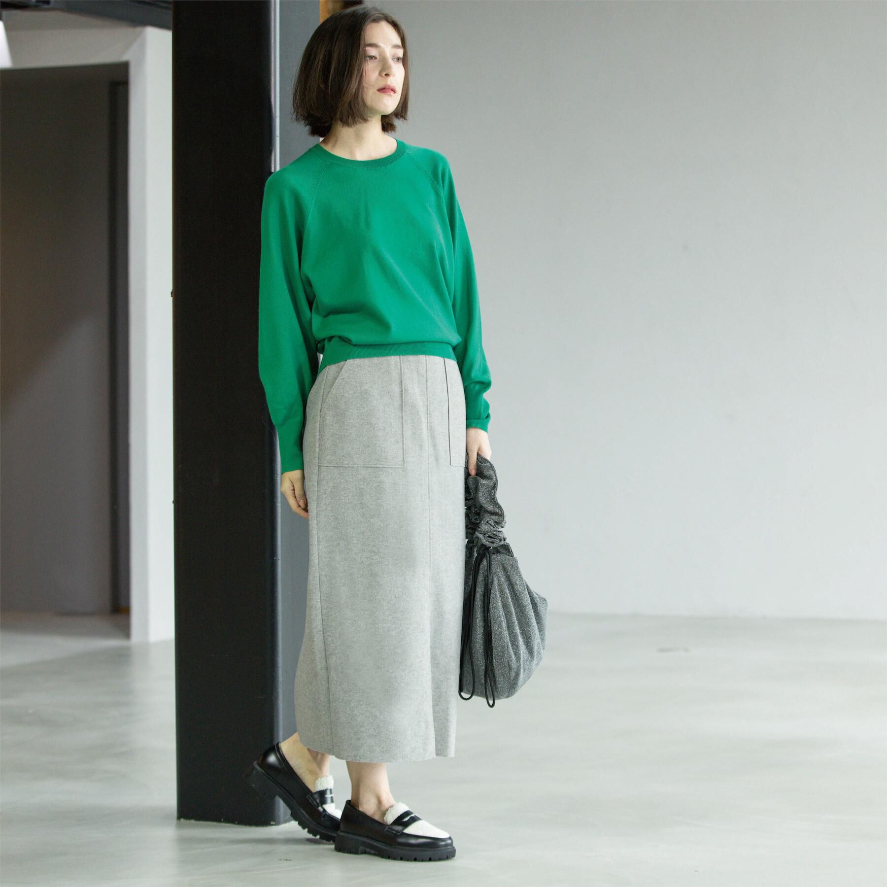 OPAQUE.CLIP「ウールライクタイトスカート【洗濯機洗い可】《8col》」|スカート|