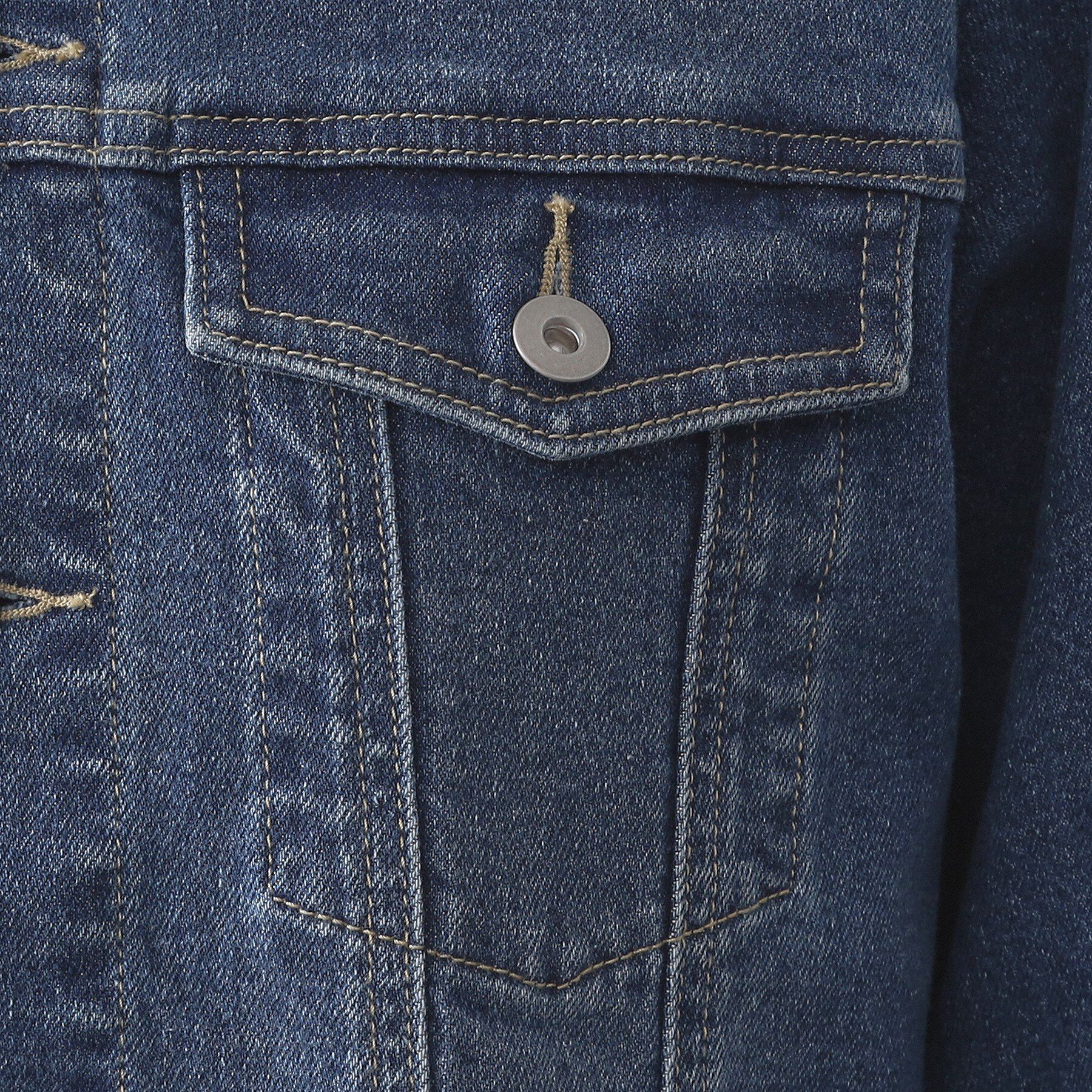 OPAQUE.CLIP「ストレッチデニムジャケット/オーガニックコットン混【洗濯機洗い可】」|デニムジャケット|