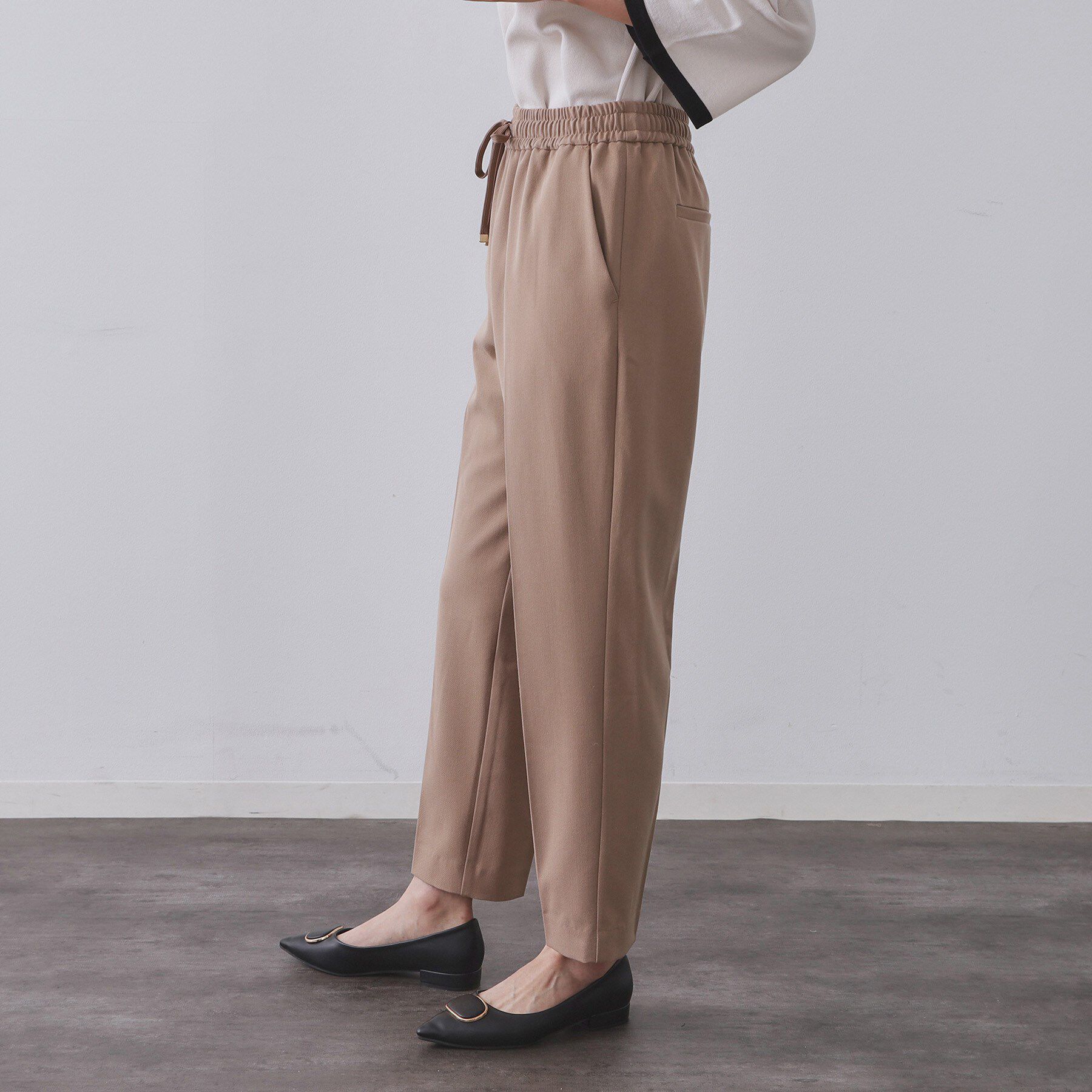 OPAQUE.CLIP「ウォームタッチ イージーテーパードパンツ【洗濯機洗OK/ストレッチ】」|その他|