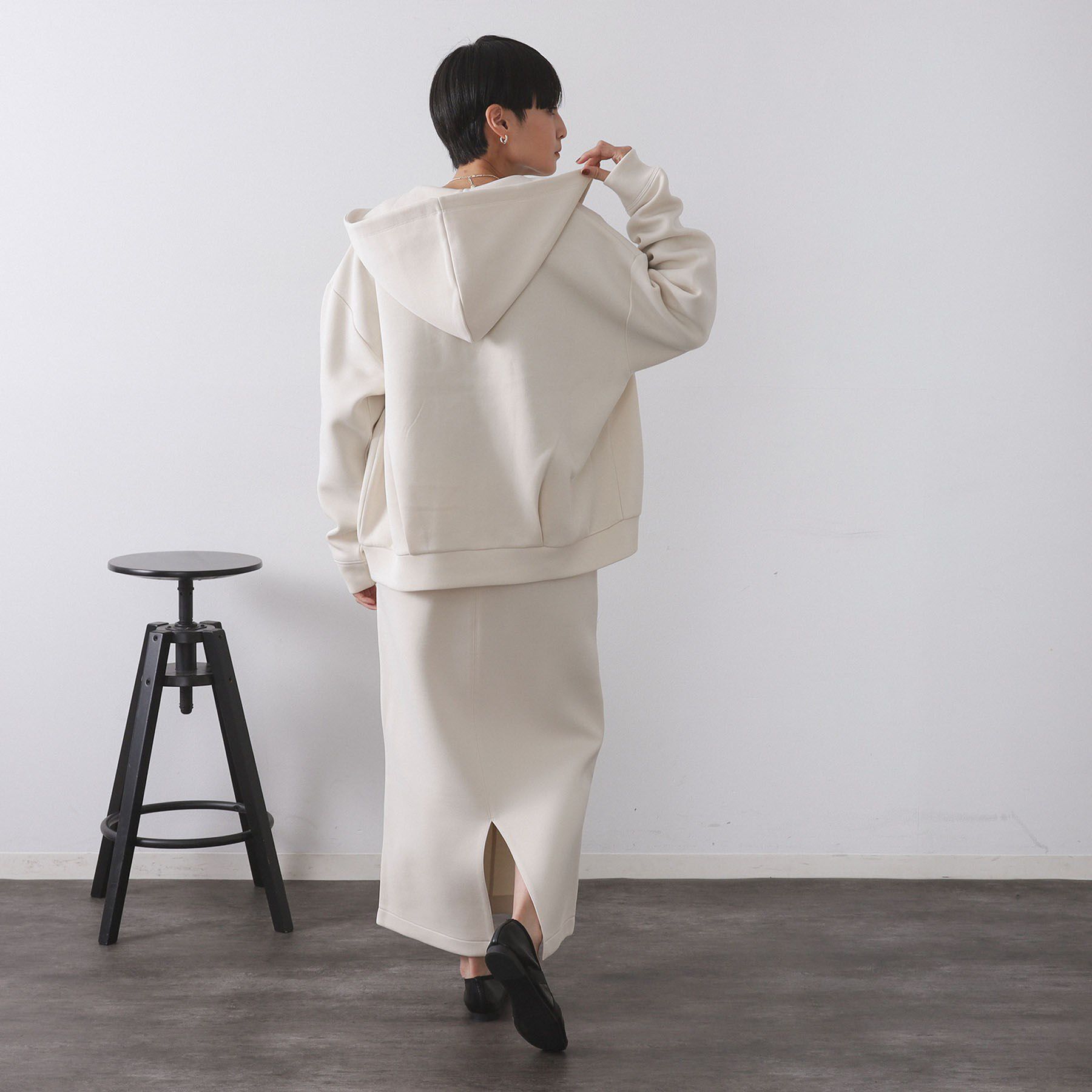 OPAQUE.CLIP「ダブルジップフーディ/セットアップ対応【洗濯機OK】」|カーディガン|