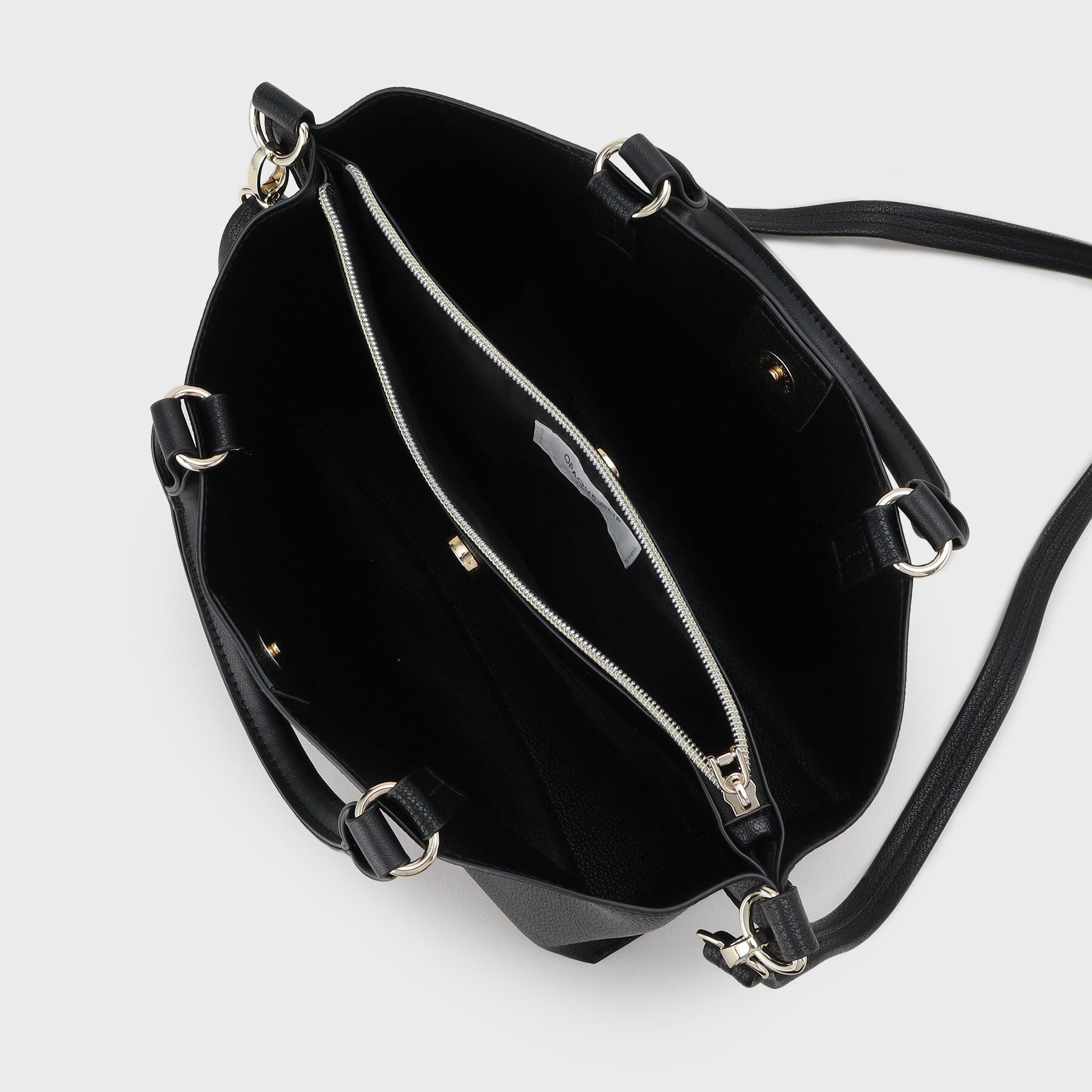 OPAQUE.CLIP「【2WAY/人間工学】ソフトシュリンク合皮ミドルサイズトートバッグ」|トートバッグ|