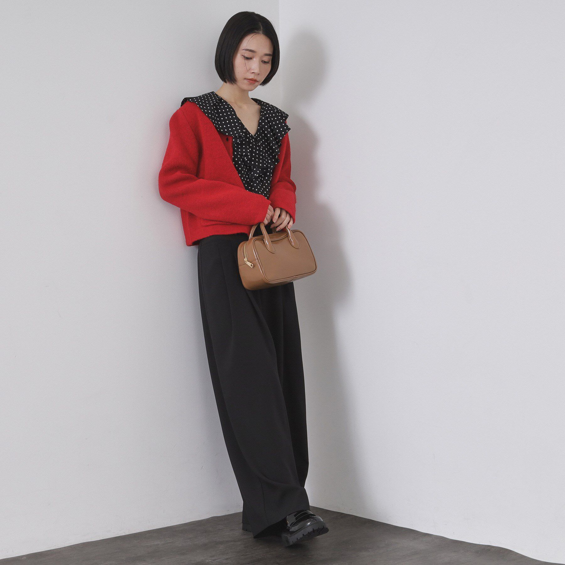 OPAQUE.CLIP「ビジューボタンニットカーディガン【洗える】」|カーディガン|