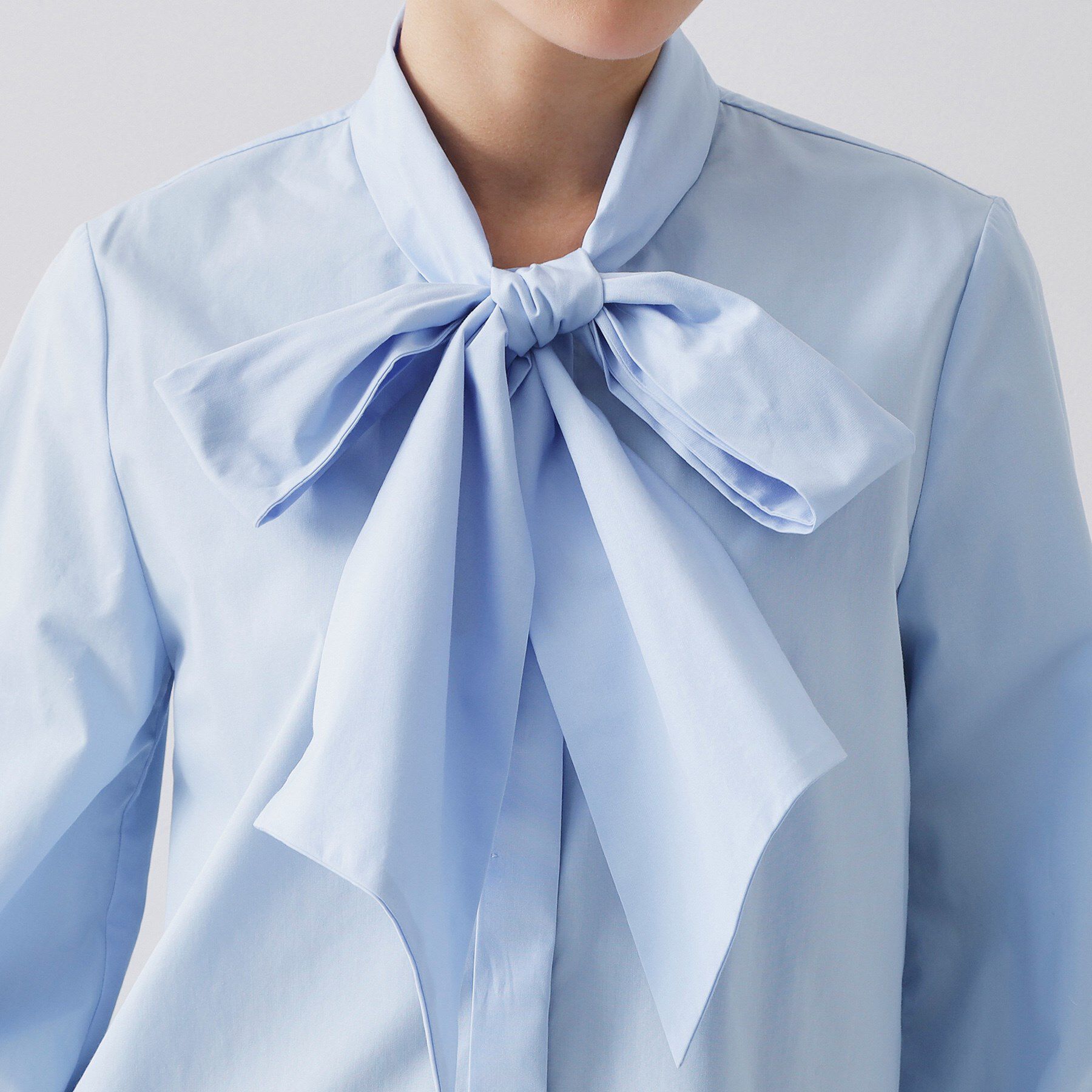 OPAQUE.CLIP「≪通勤・セレモニー対応≫ボウタイシャツブラウス【洗濯機OK】」|シャツ・ブラウス|